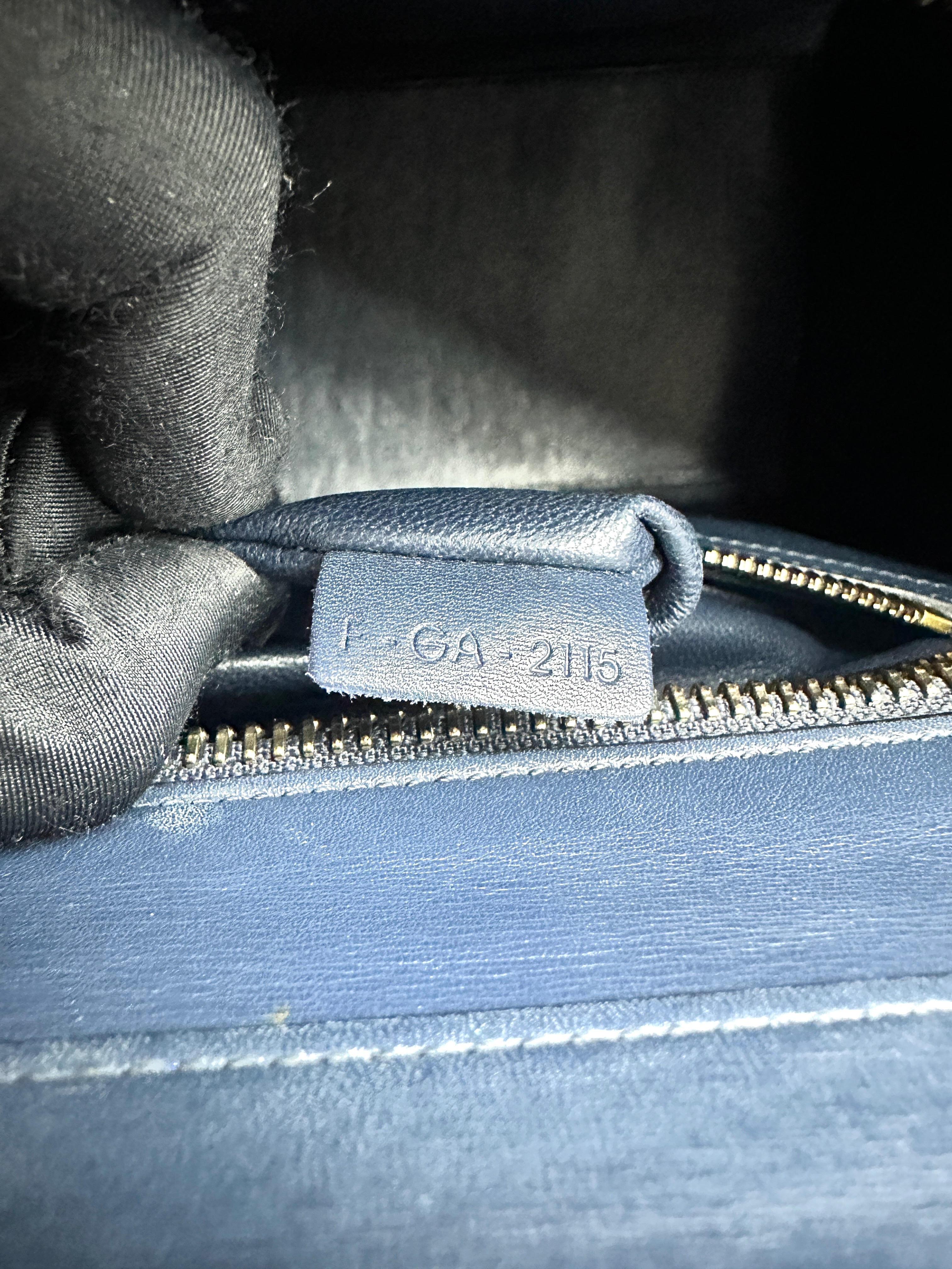 Celine Luggage Black Leather Tote Handle Bag CE164