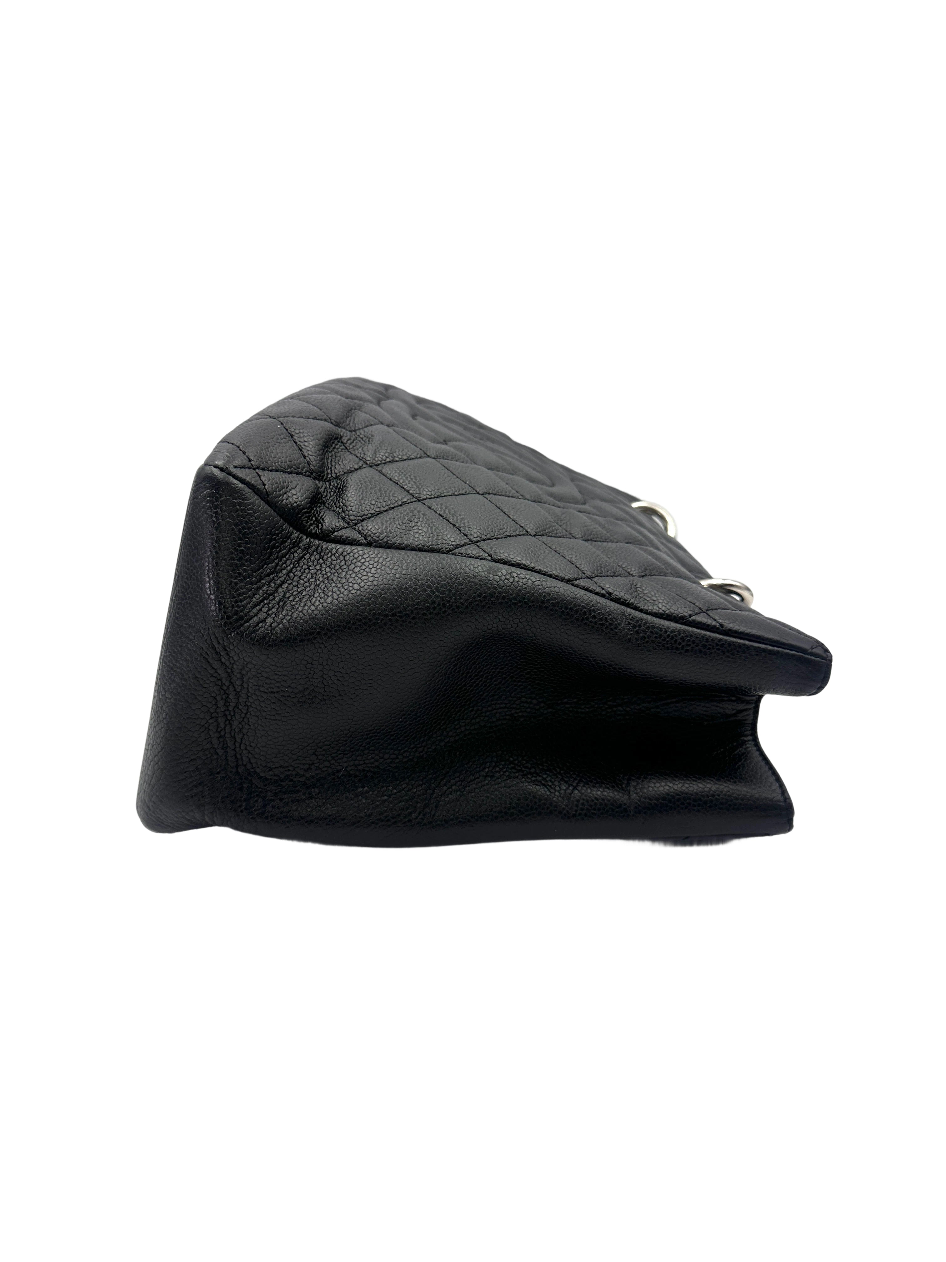 Chanel GST Black Quilted Leather Tote Handle Bag(16***86) CC2040