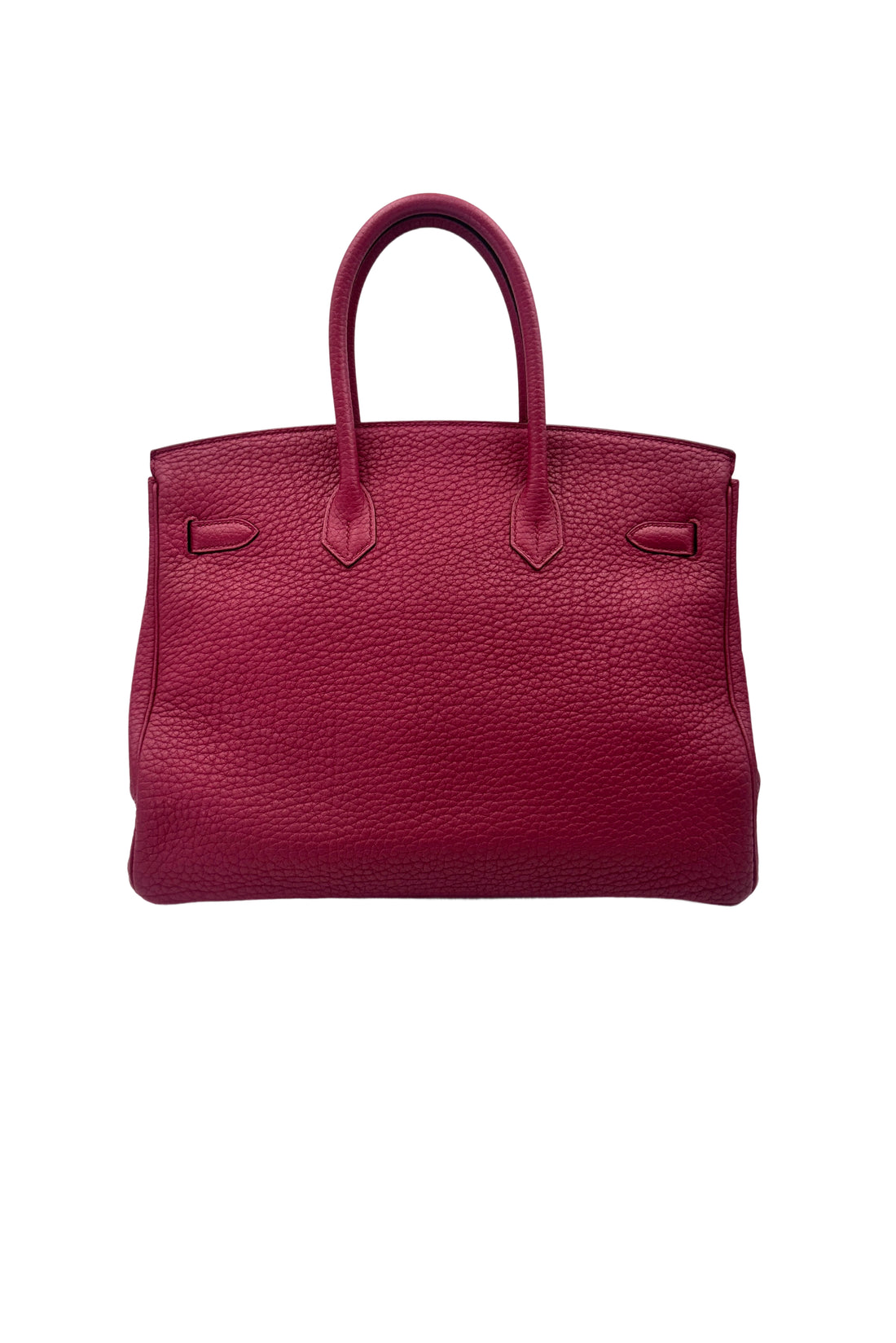 Hermes Birkin35 Pink Leather Top Handle Bag HR130