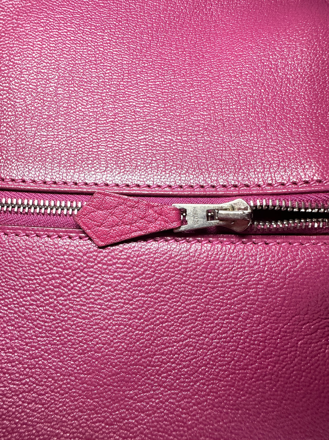 Hermes Birkin35 Pink Leather Top Handle Bag HR130