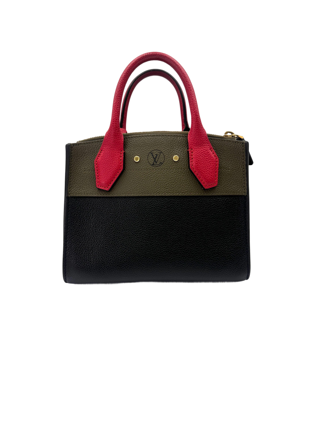 Louis Vuitton City Steamer Multicolor Grained Leather Handle Bag LV2852