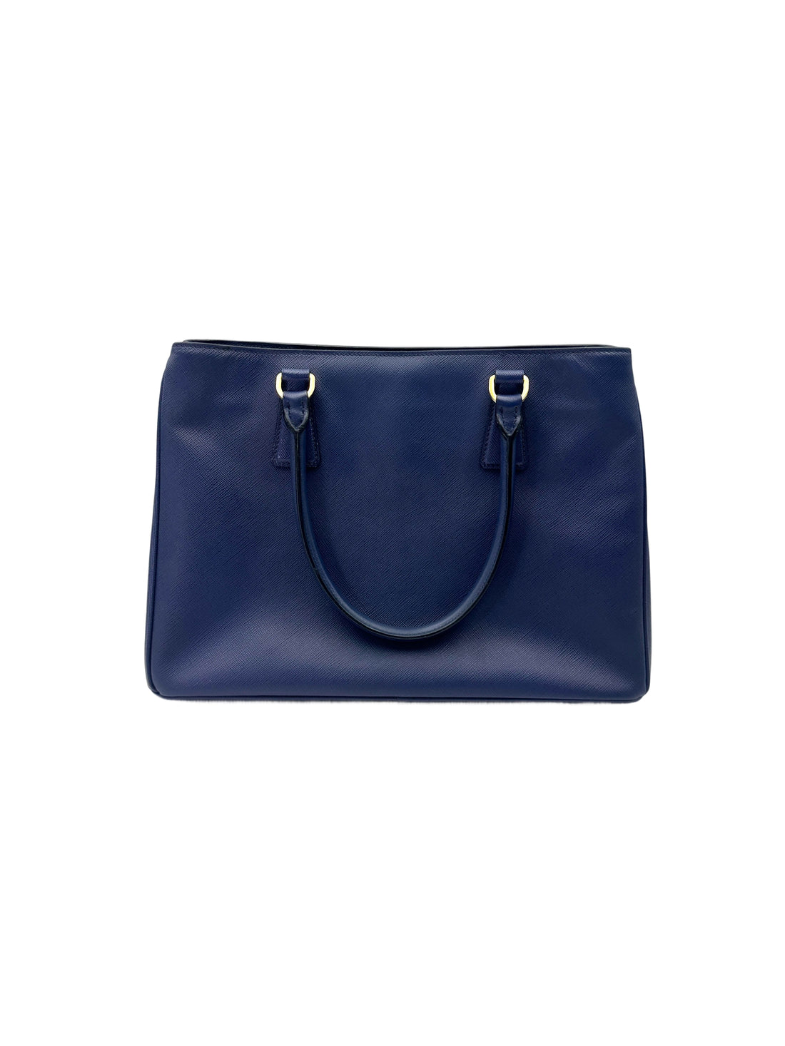 Prada Galleria Blue Saffiano Leather Handle Bag PR396