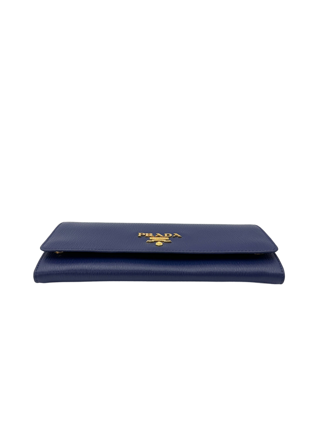Prada Blue Epi Leather Wallet On Chain PR398