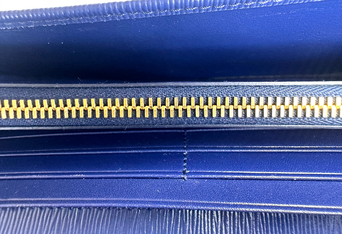Prada Blue Epi Leather Wallet On Chain PR398