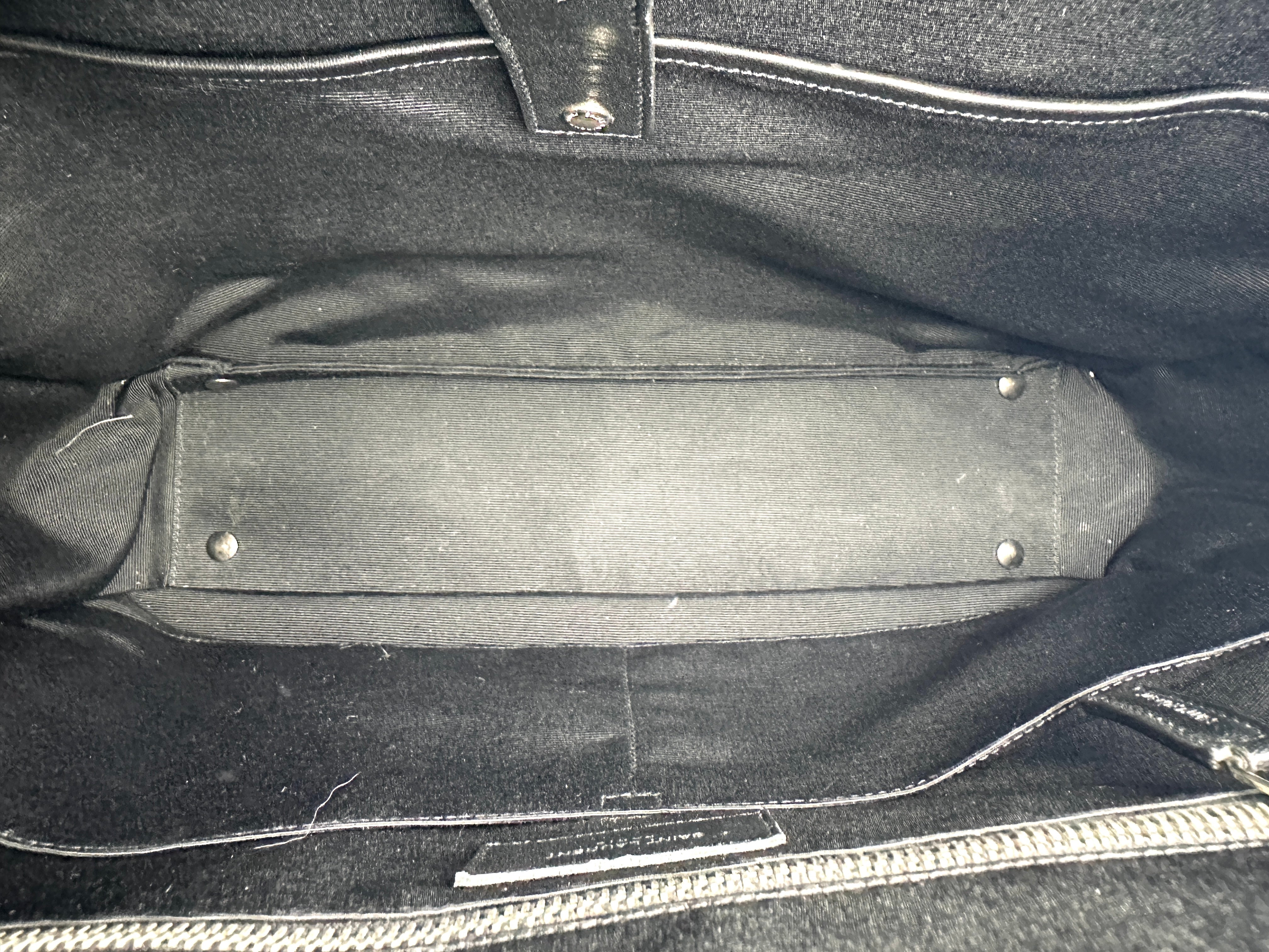 Saint Laurent Museum Black Crocodile-Embossed Leather Handle Bag SL245