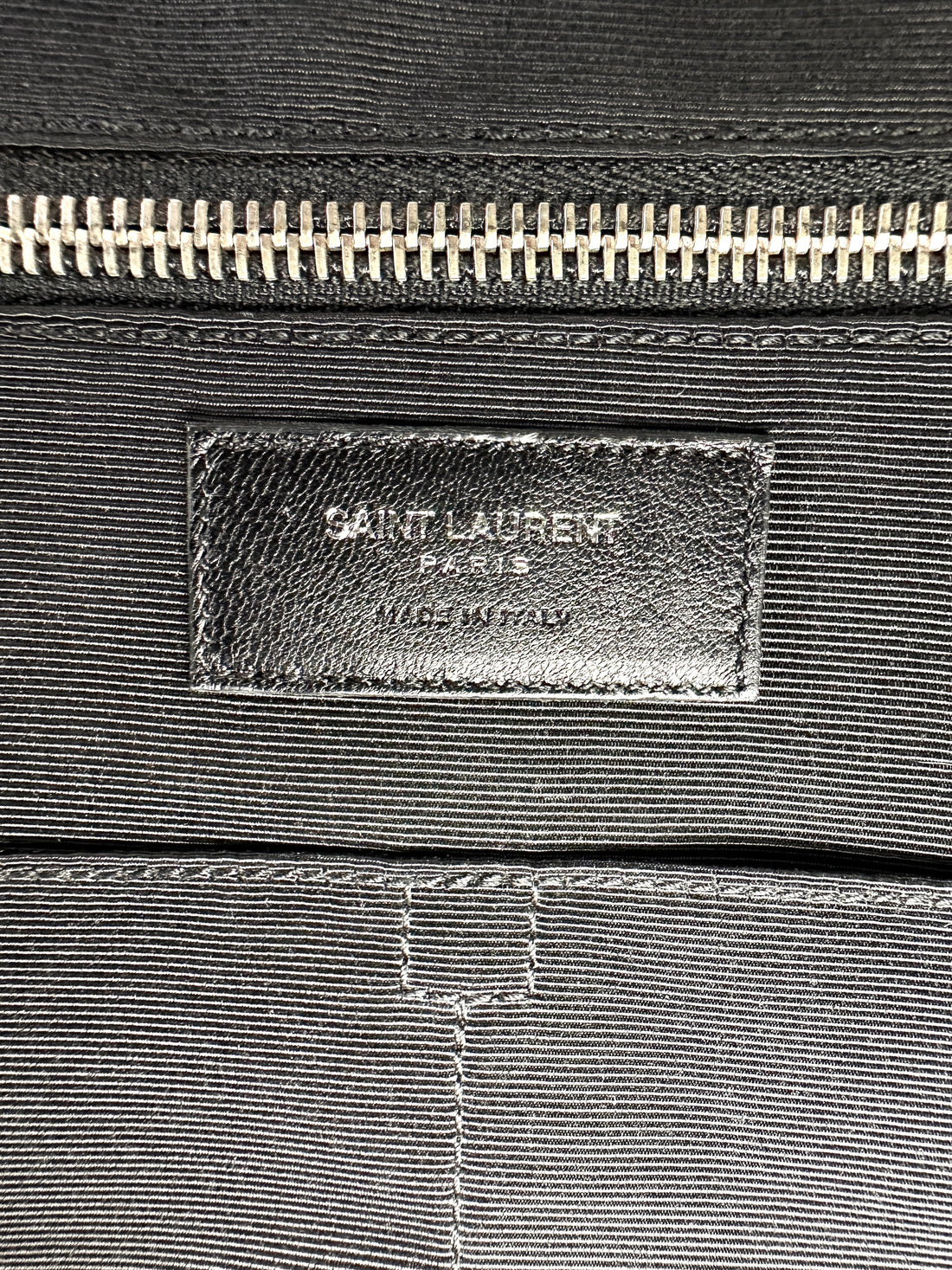 Saint Laurent Museum Black Crocodile-Embossed Leather Handle Bag SL245
