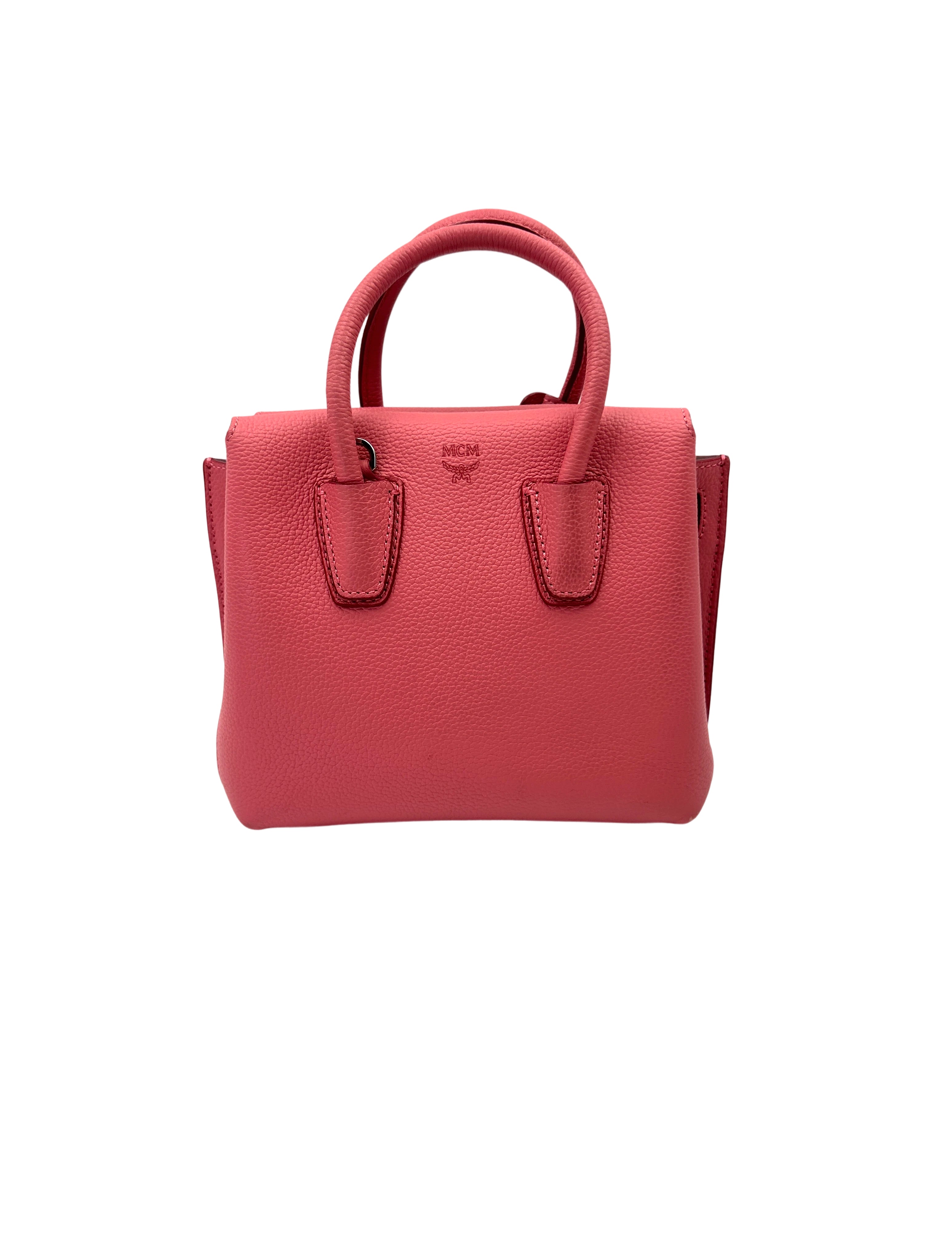 MCM Milla Pink Leather Handle Bag MCM38