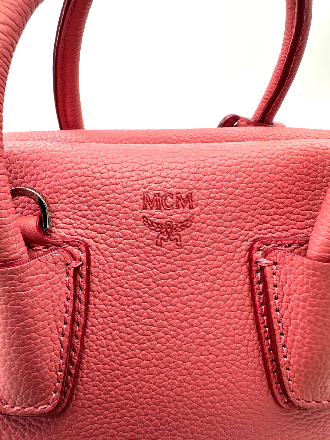 MCM Milla Pink Leather Handle Bag MCM38