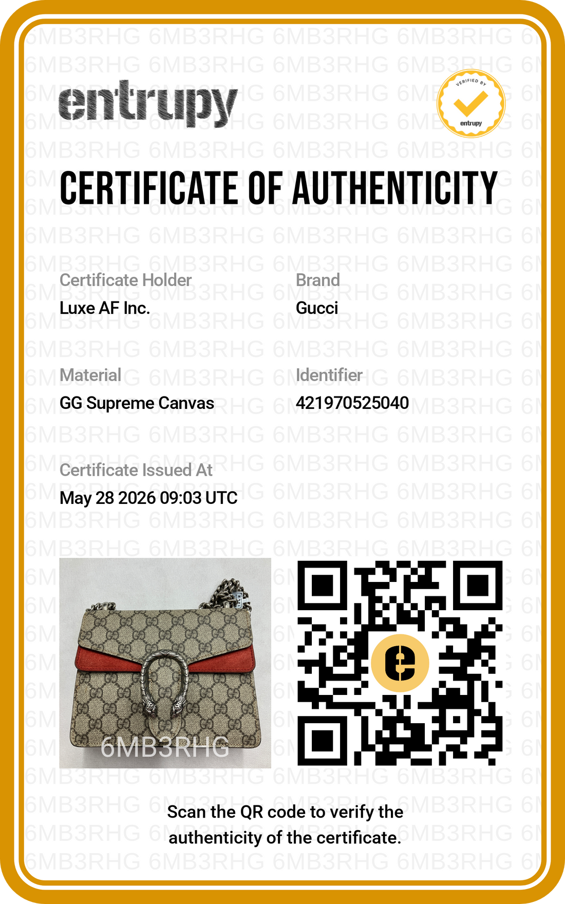 Gucci Dionysus GG Supreme Canvas Small Size Shoulder Bag With Red Tirm GG1124