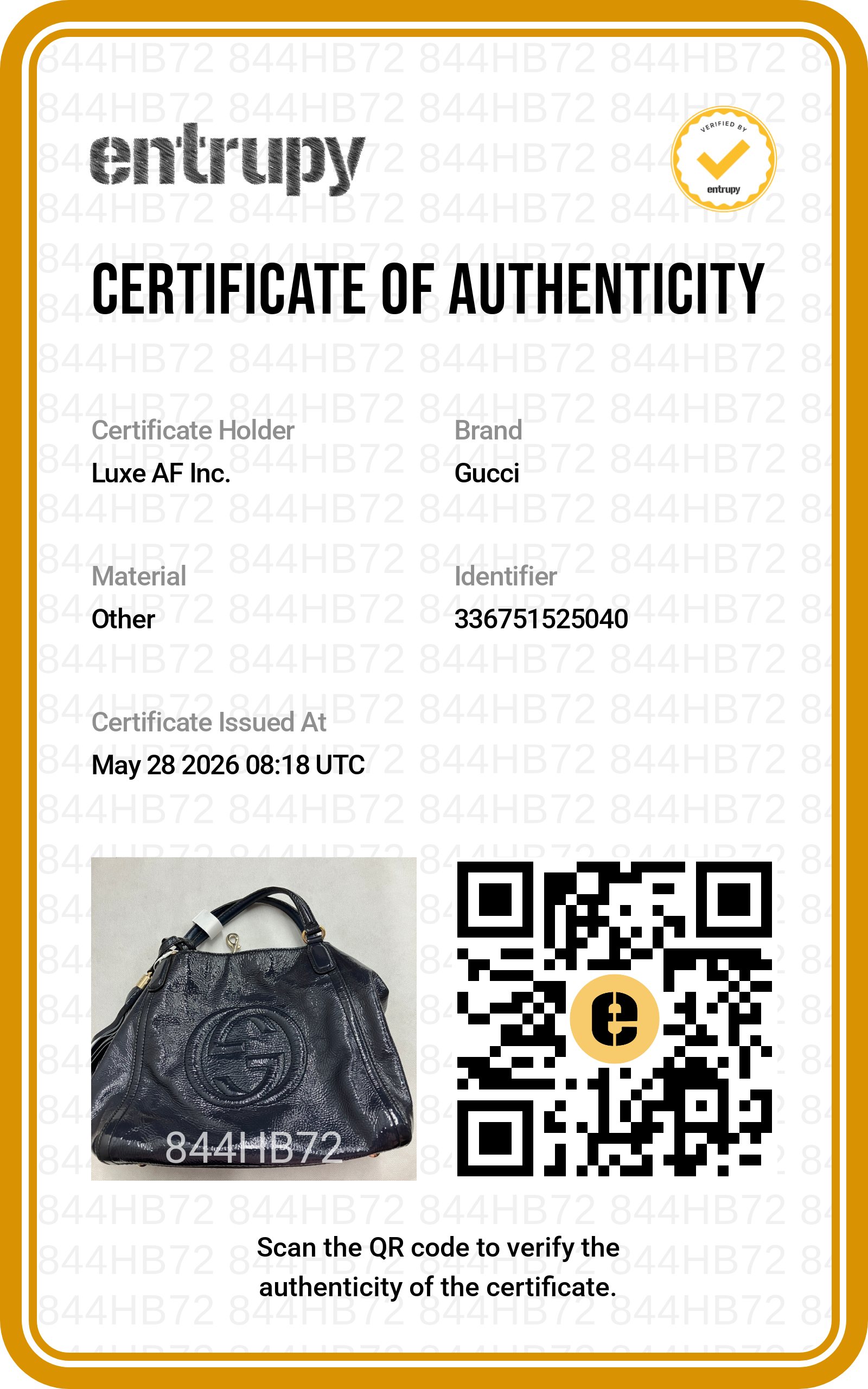 Gucci Soho Navy Leather Hobo Bag GG1235