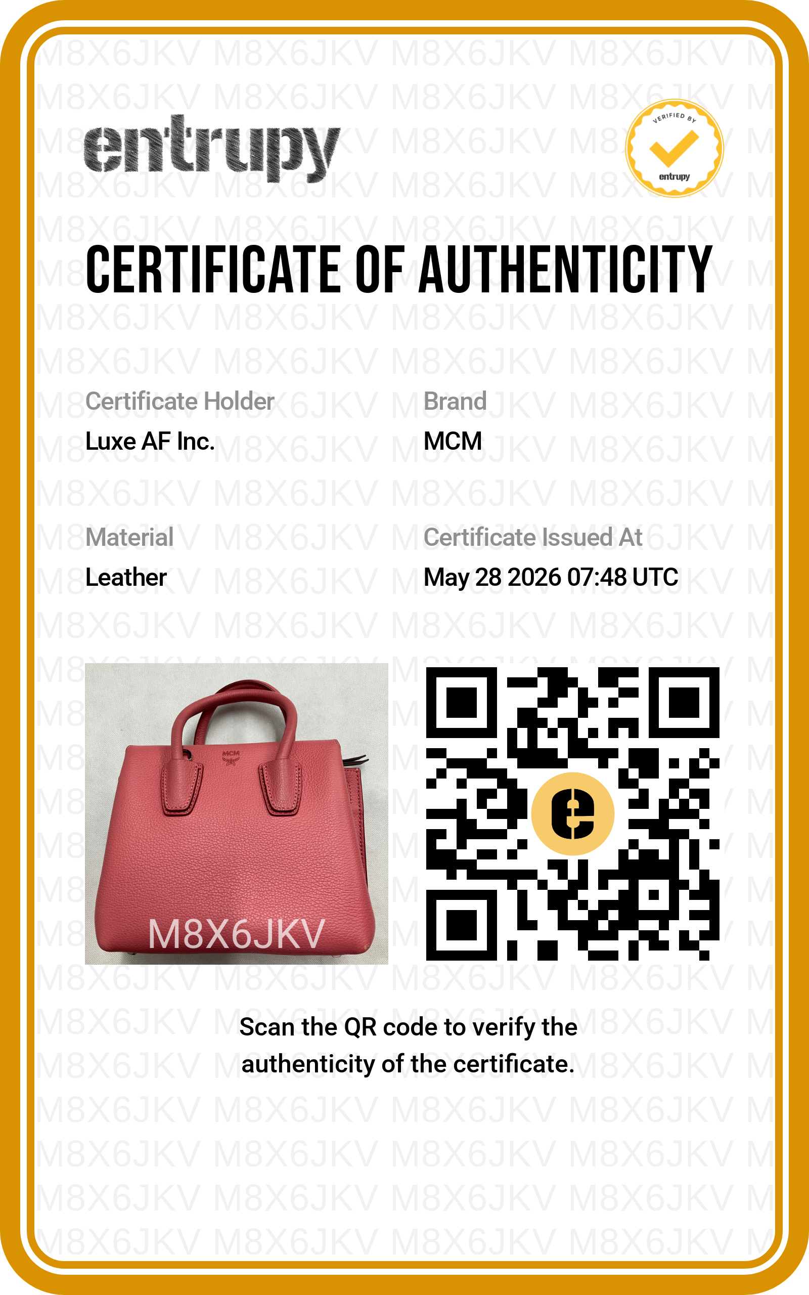 MCM Milla Pink Leather Handle Bag MCM38