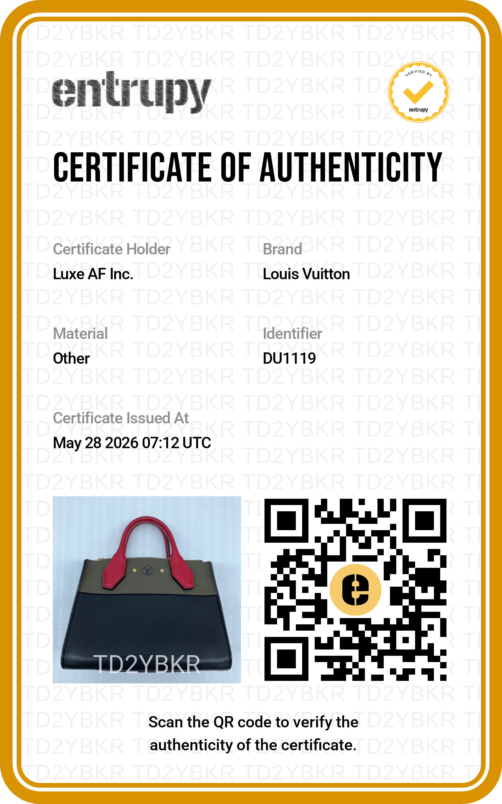 Louis Vuitton City Steamer Multicolor Grained Leather Handle Bag LV2852