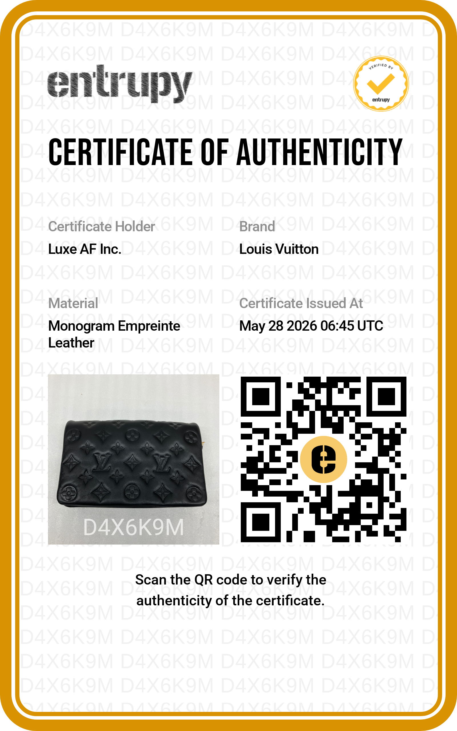 Louis Vuitton Pochette Coussin Black Monogram Embossed Leather Shoulder Bag LV2946
