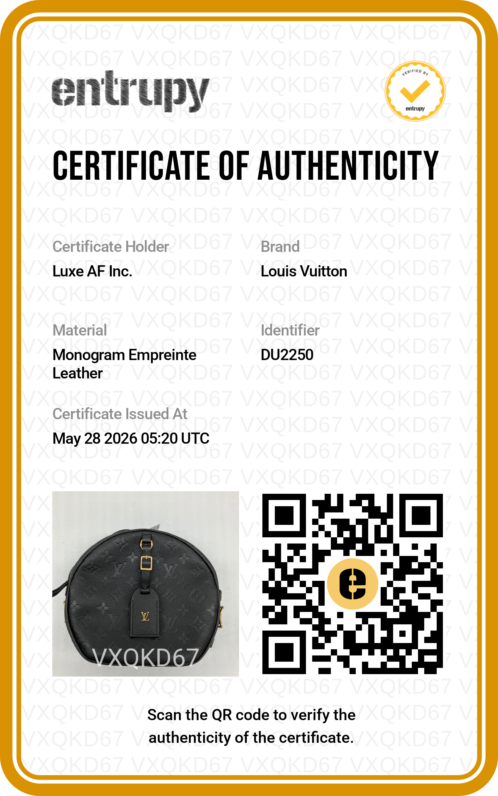 Louis Vuitton Black Monogram Canvas Boite Chapeau Bag LV2851