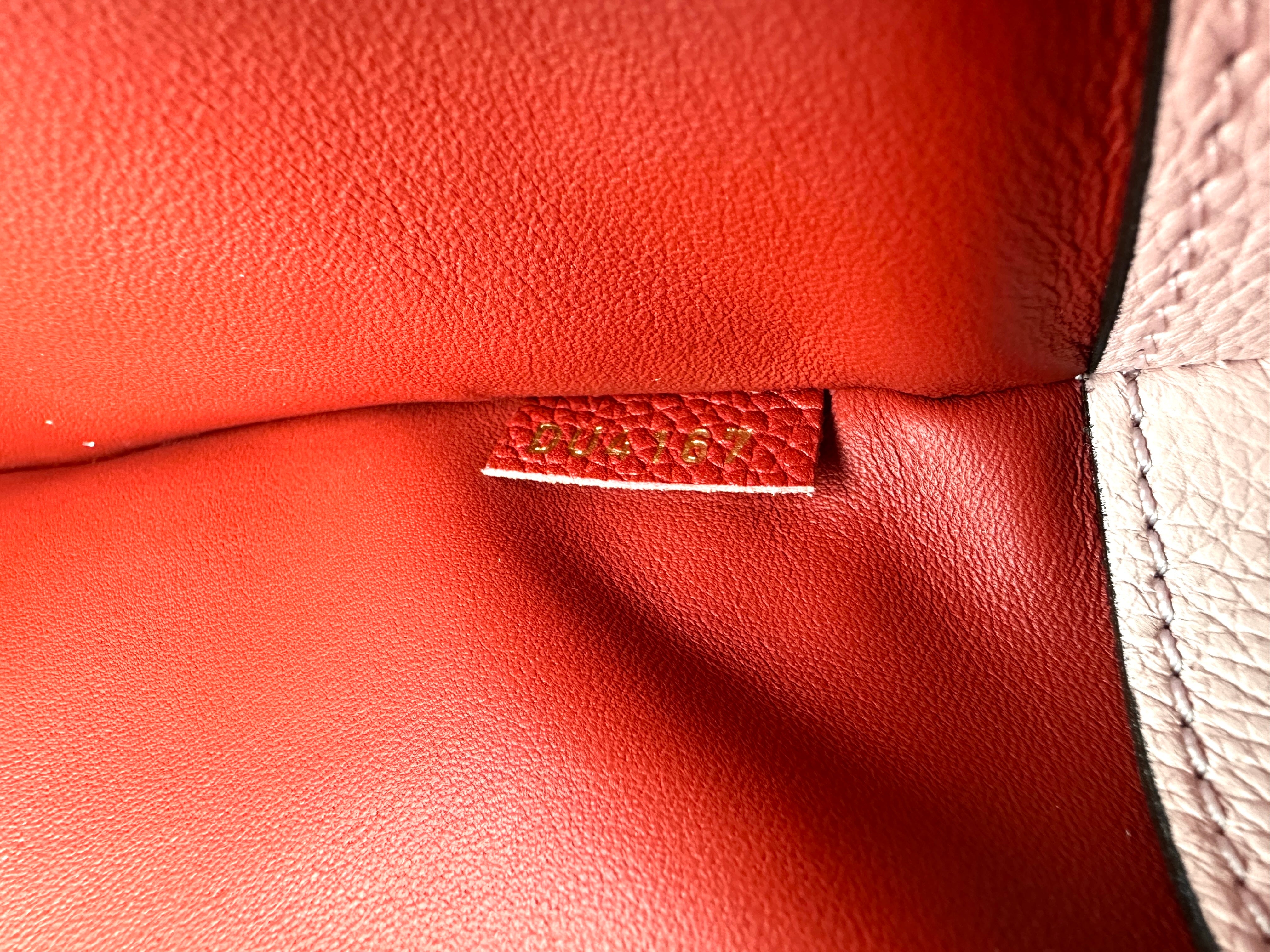Louis Vuitton City Steamer PM Red/Pink Grained Leather Handle Bag LV2862