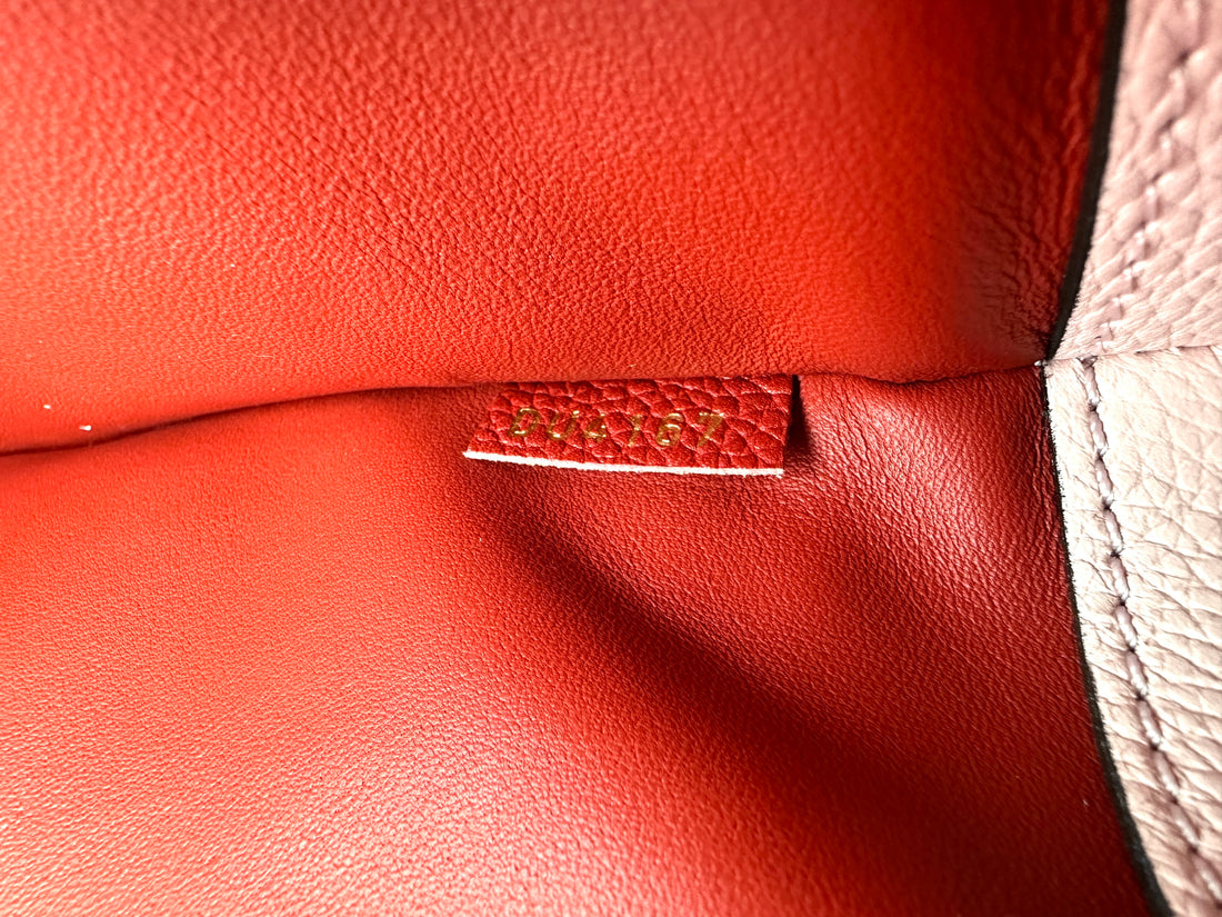 Louis Vuitton City Steamer PM Red/Pink Grained Leather Handle Bag LV2862