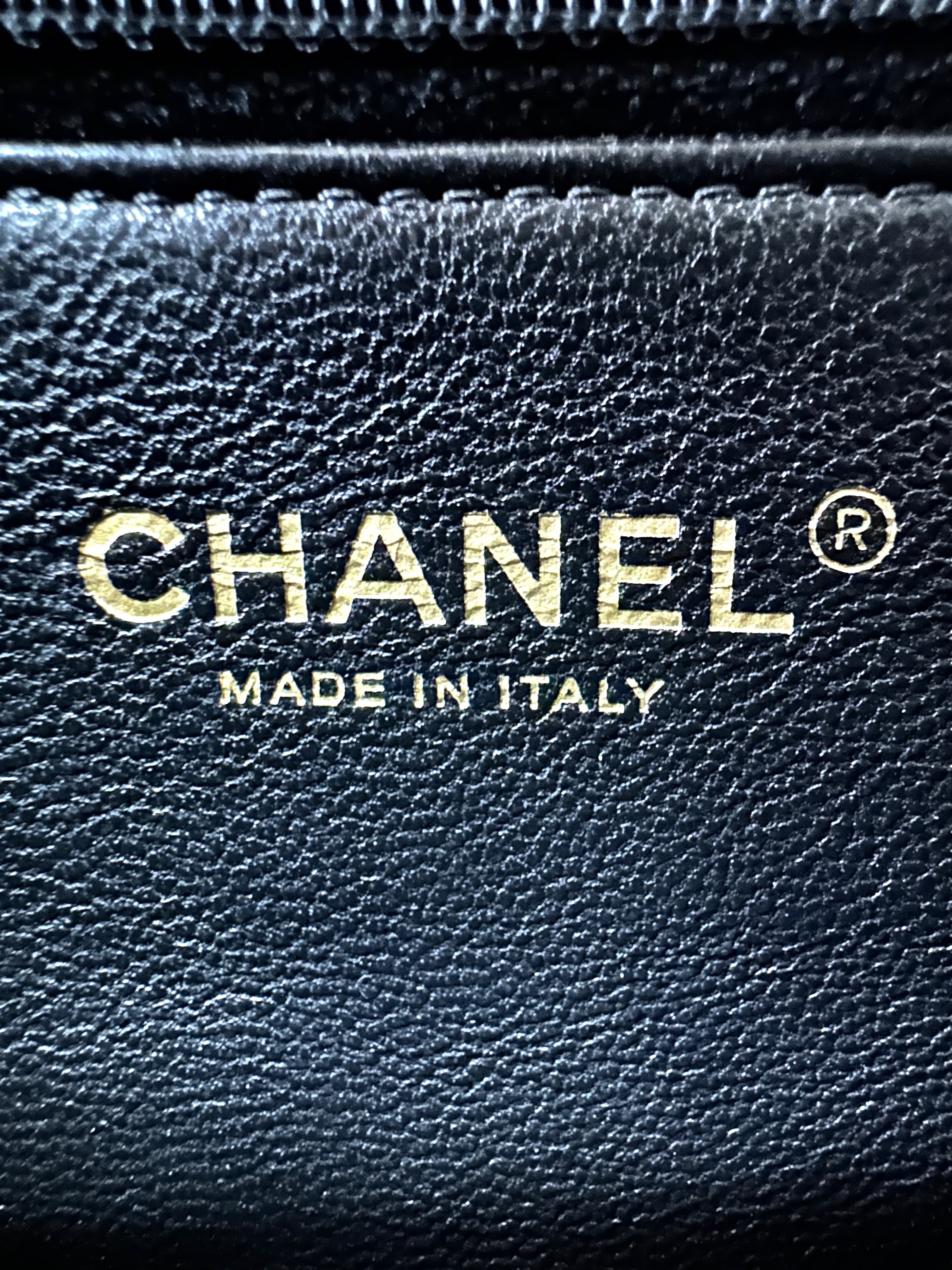 Chanel CoCo Handle Black Chevron Quilted Leather Large Size Shoulder Bag(24***91) CC2043