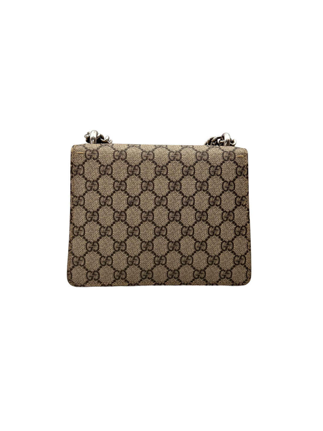 Gucci Dionysus GG Supreme Canvas Small Size Shoulder Bag With Red Tirm GG1124