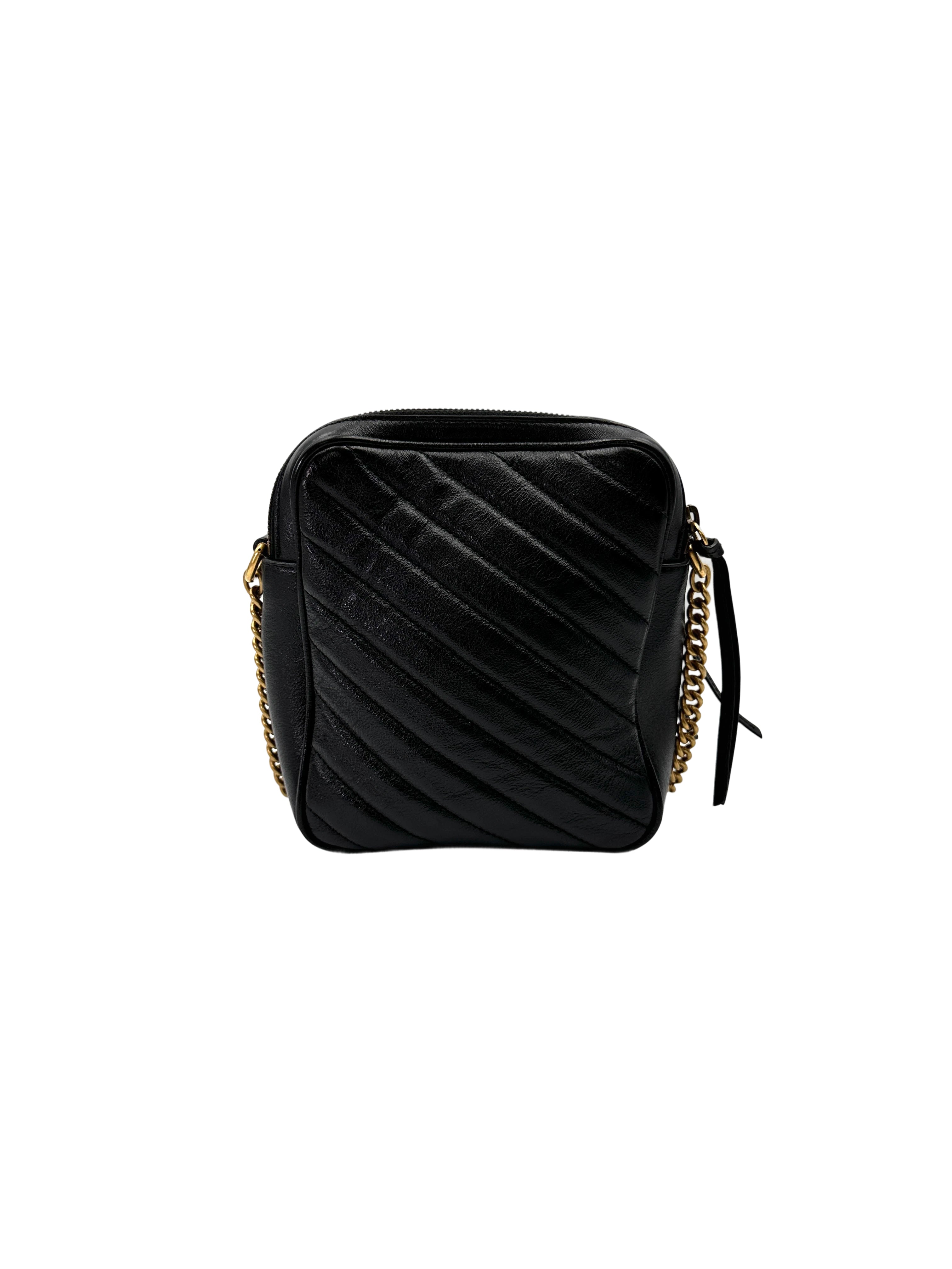Gucci GG Marmont Black Quilted Leather Chain Bag GG1123