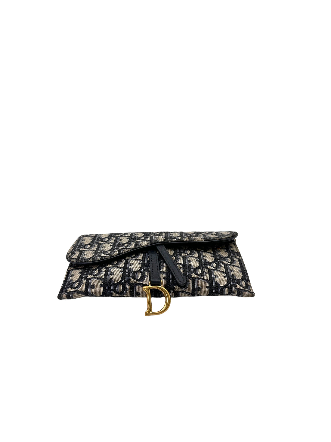 Christian Dior Oblique Saddle Wallet On Chain DR750