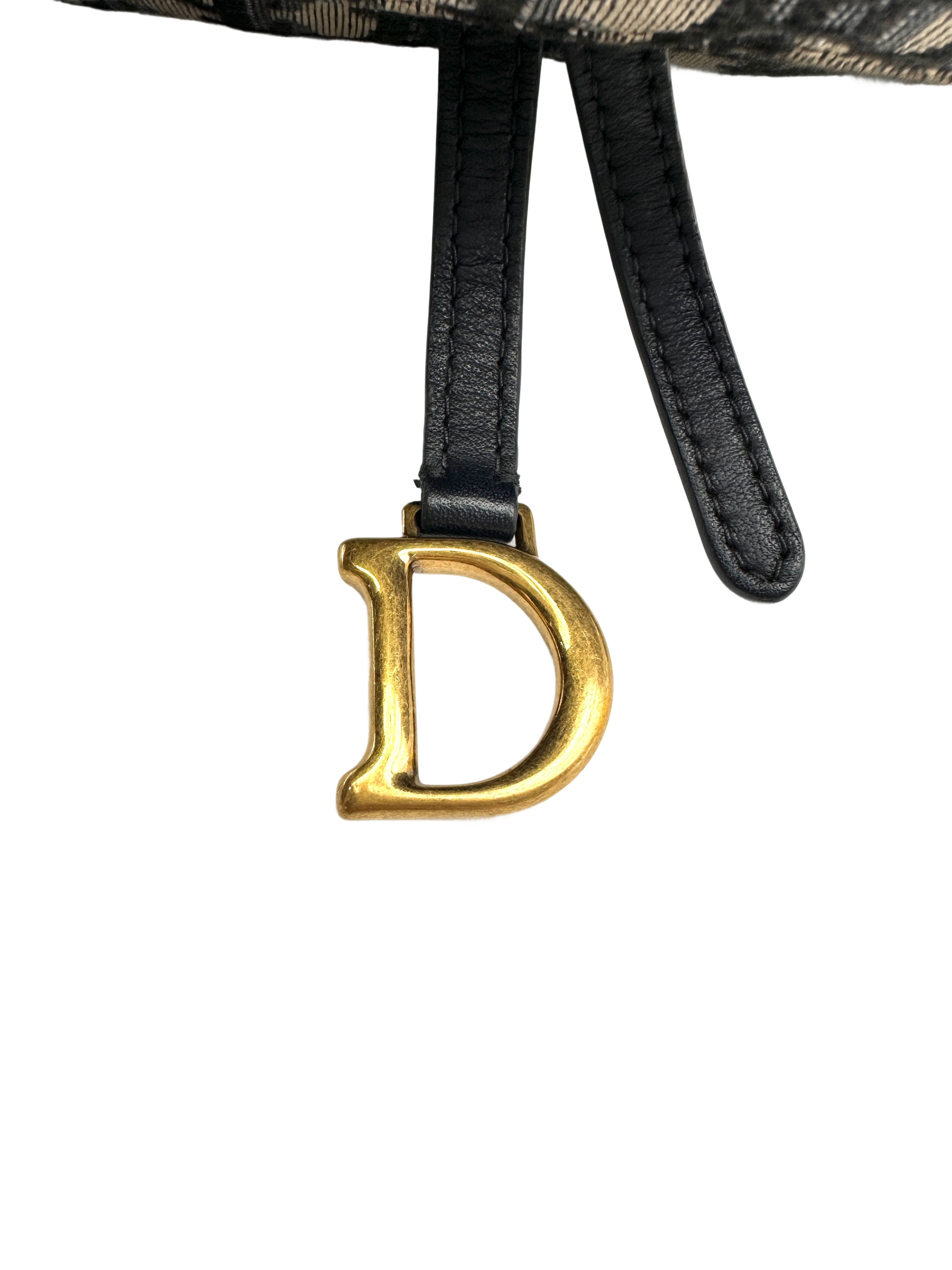 Christian Dior Oblique Saddle Wallet On Chain DR750