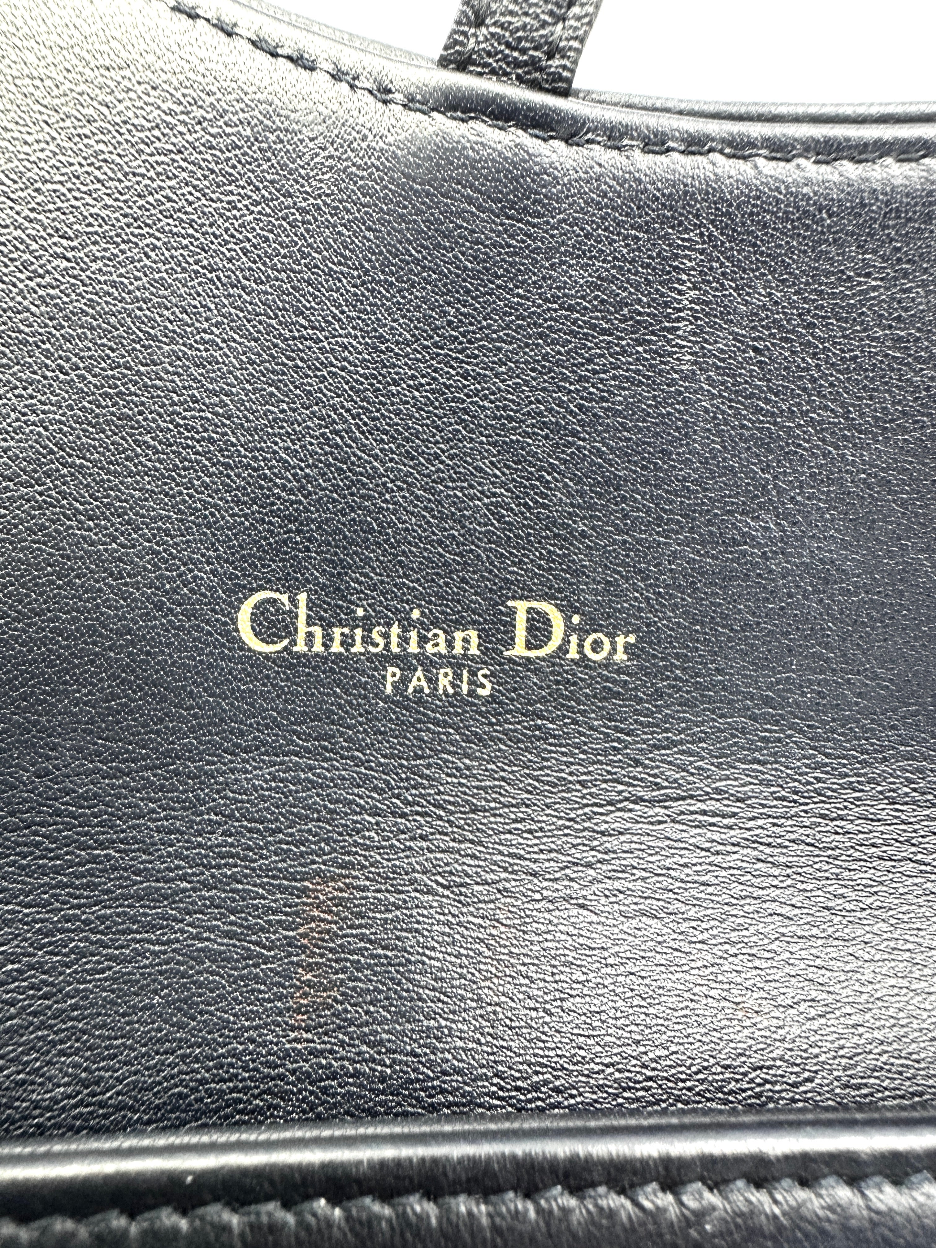 Christian Dior Oblique Saddle Wallet On Chain DR750