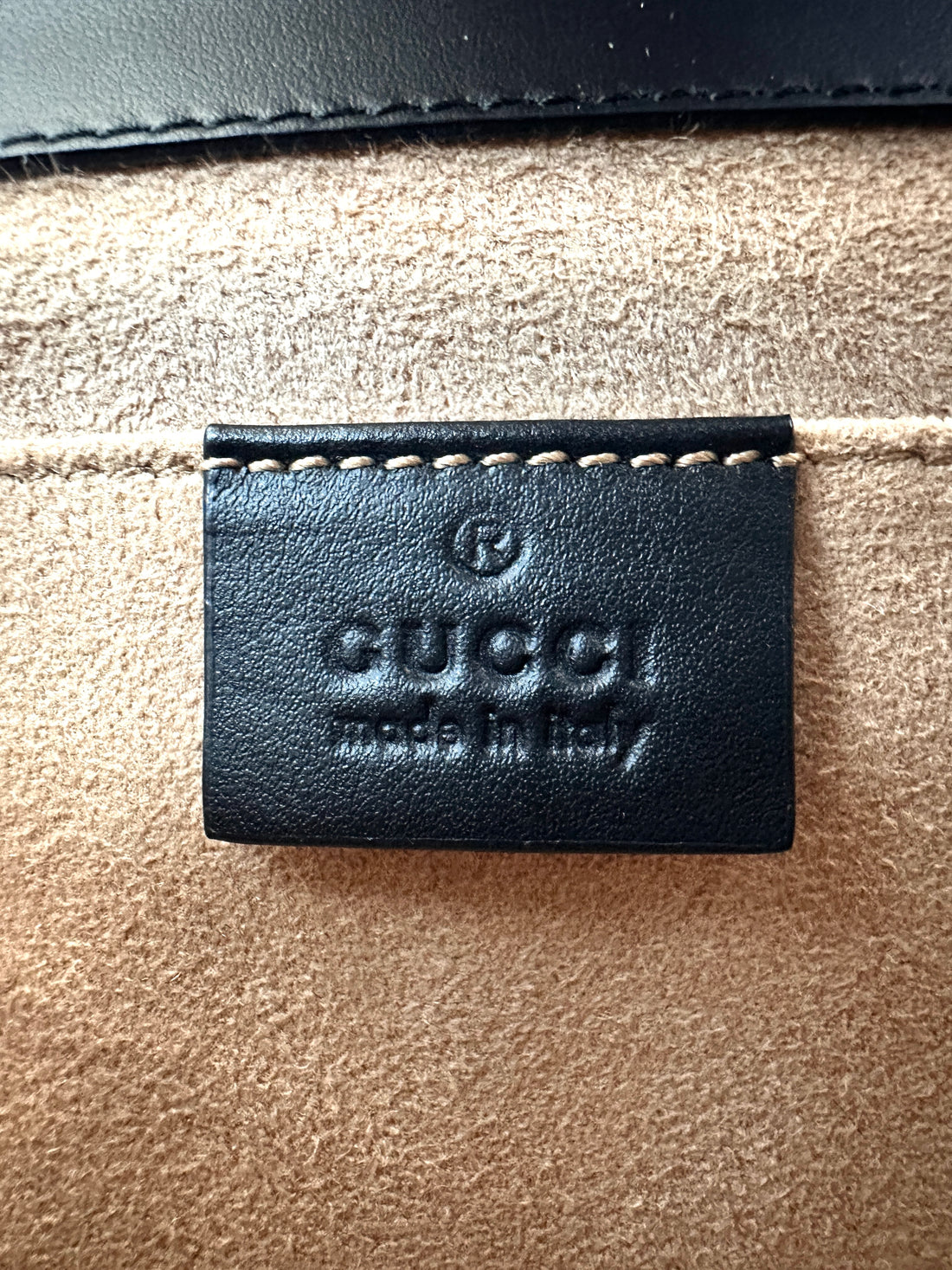 Gucci Padlock Black/Gold GG Canvas Handle Shoulder Bag GG1126