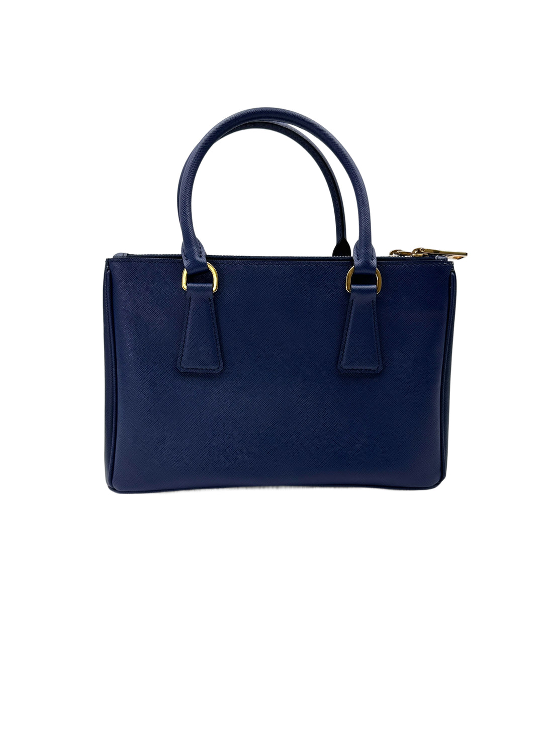 Prada Galleria Navy Saffiano Leather Small Size Handle Bag PR399