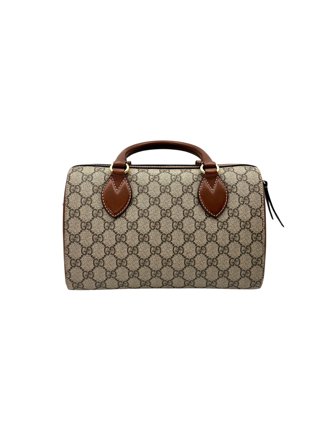 Gucci GG Supreme Canvas Leather Boston Bag GG1125