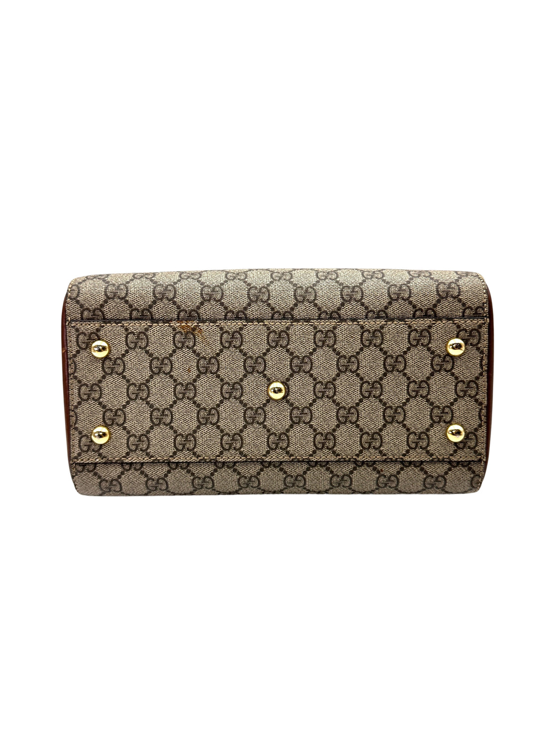 Gucci GG Supreme Canvas Leather Boston Bag GG1125