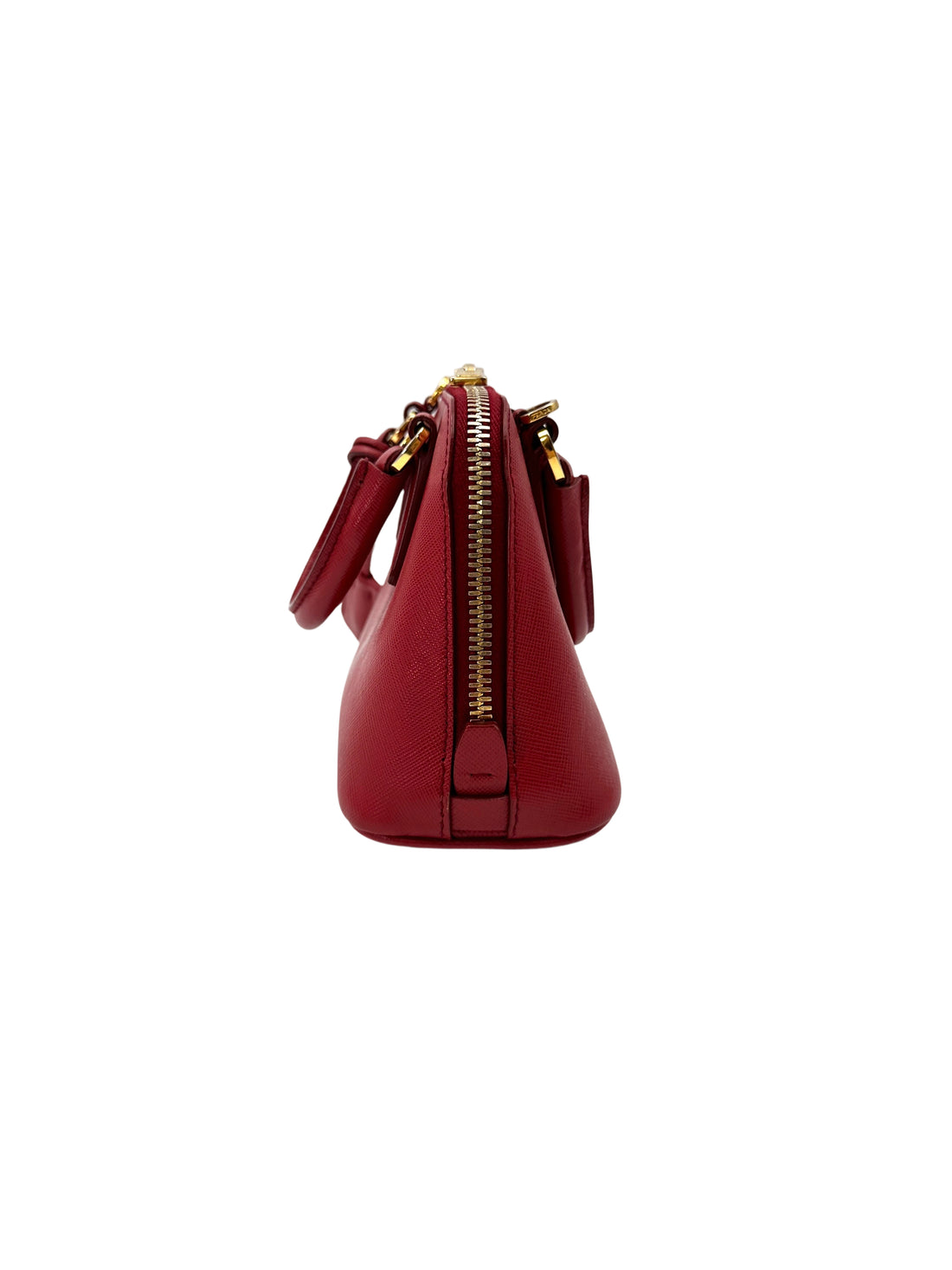 Prada Promenade Red Saffiano Leather Mini Handle Bag PR400
