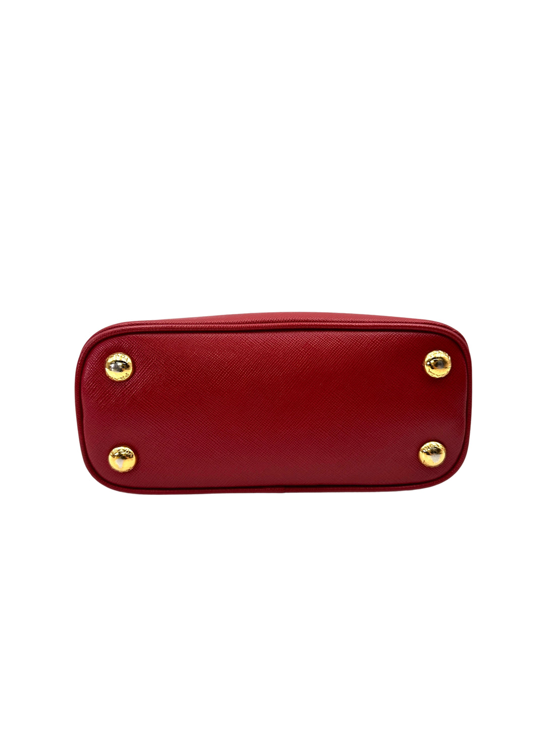 Prada Promenade Red Saffiano Leather Mini Handle Bag PR400