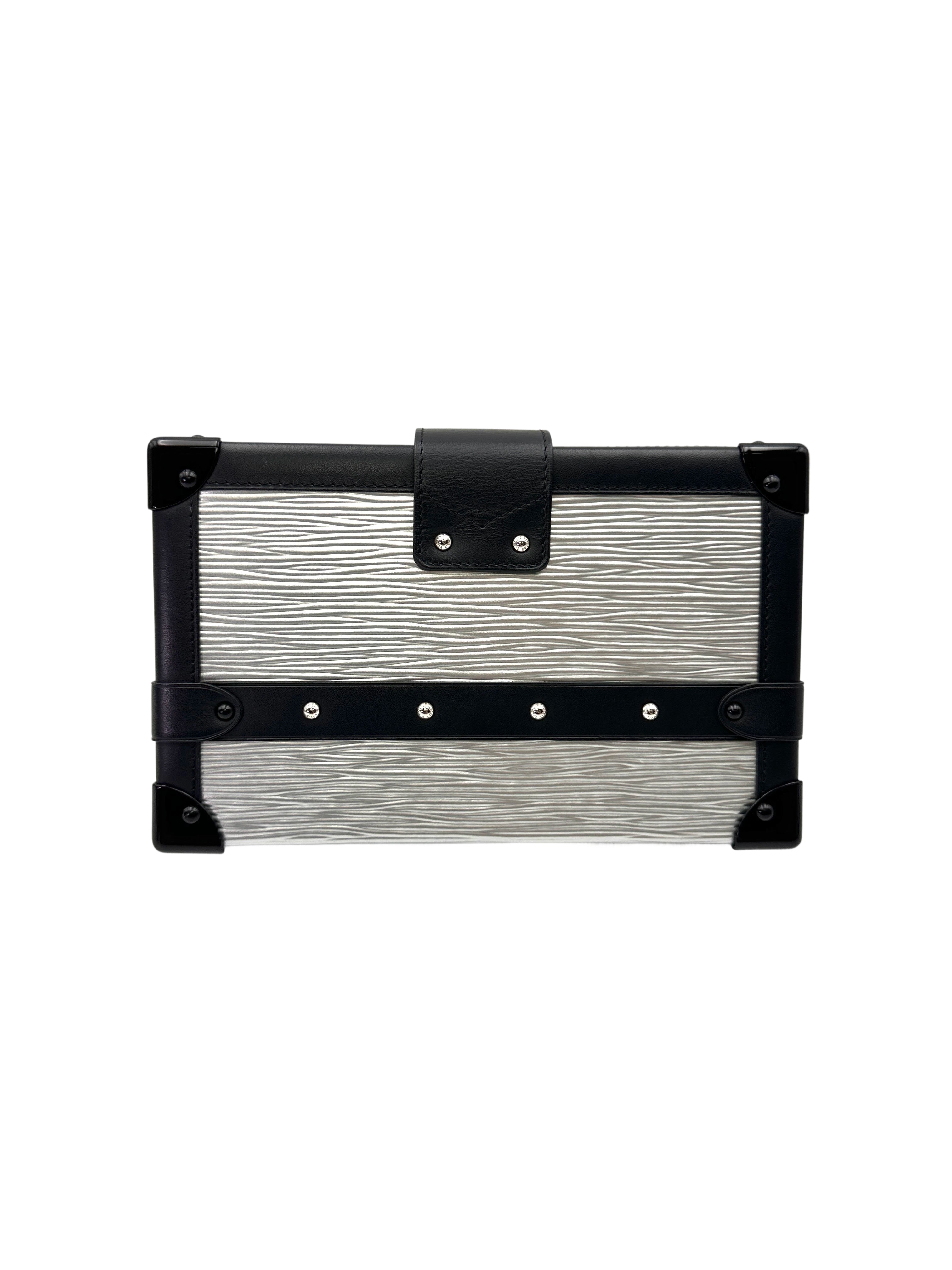Louis Vuitton Petite Malle Silver Epi Leather Shoulder Bag LV2863