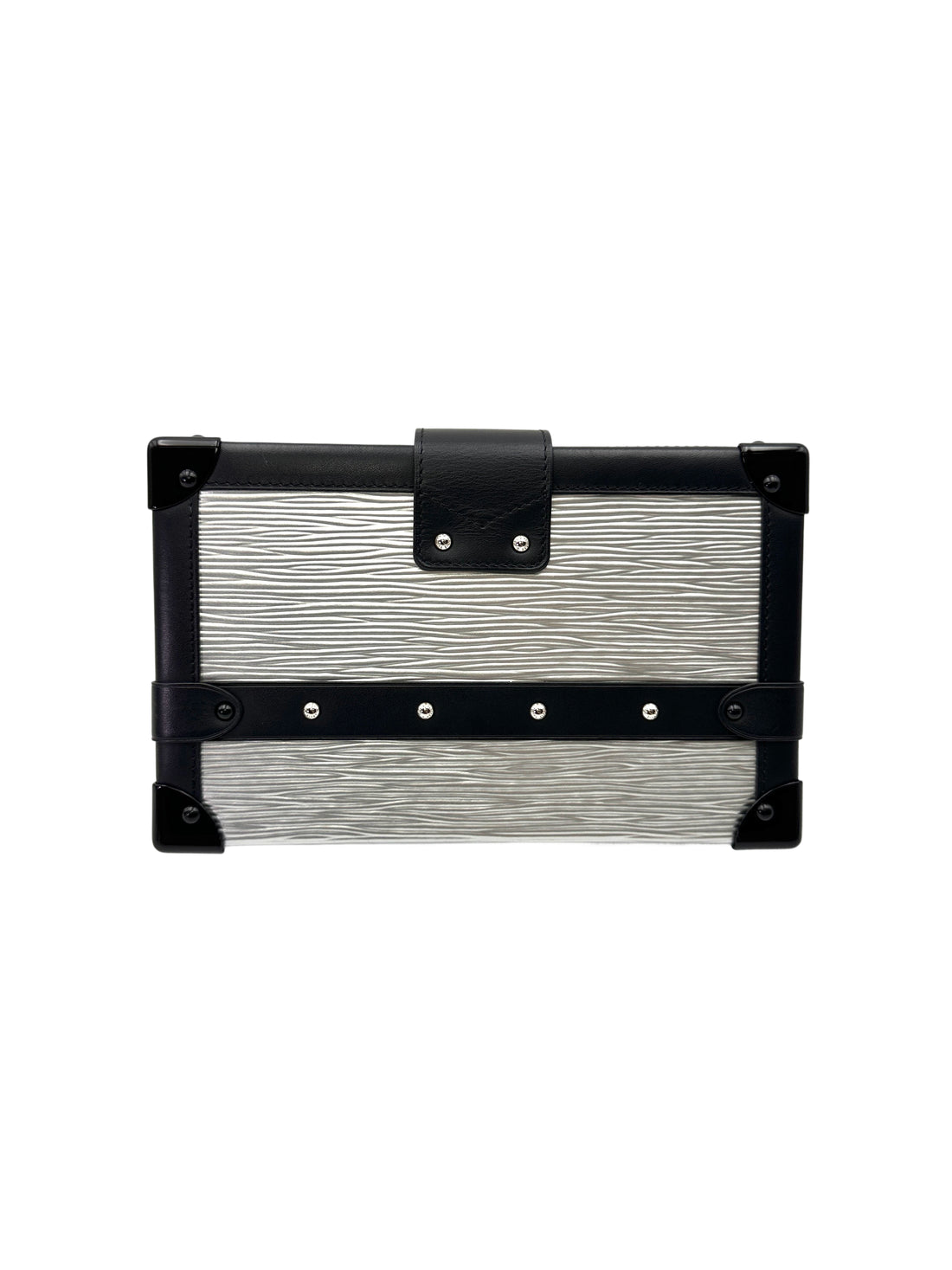 Louis Vuitton Petite Malle Silver Epi Leather Shoulder Bag LV2863