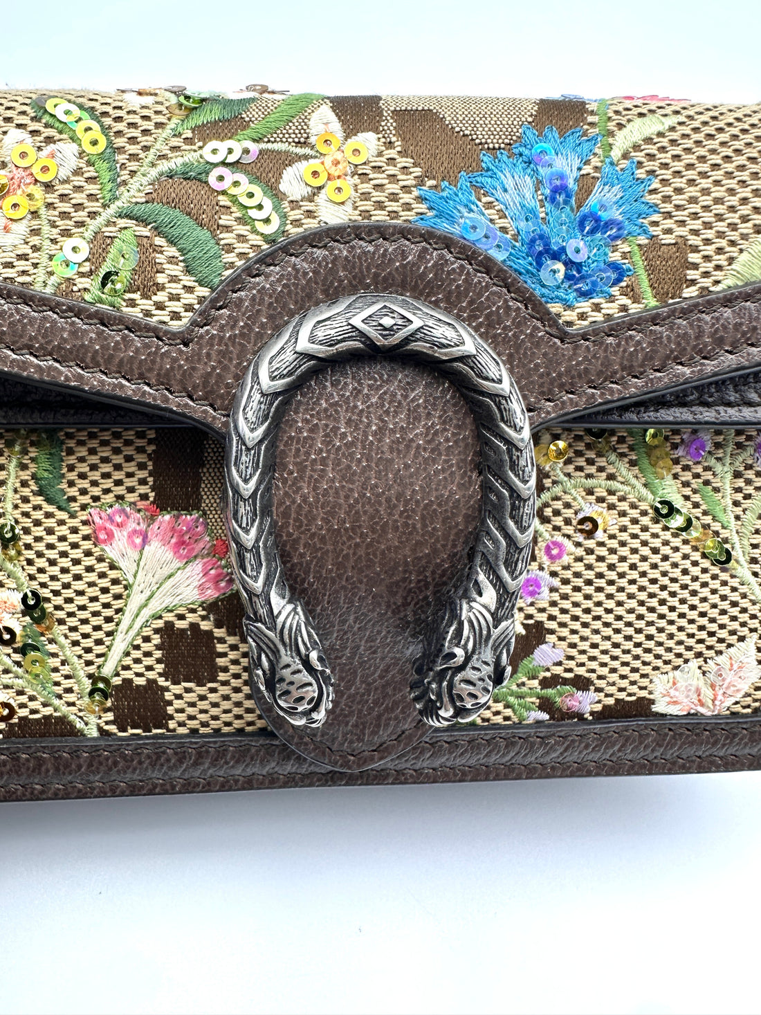 Gucci Dionysus Embroidered Floral Canvas Medium Size Shoulder Bag GG1127