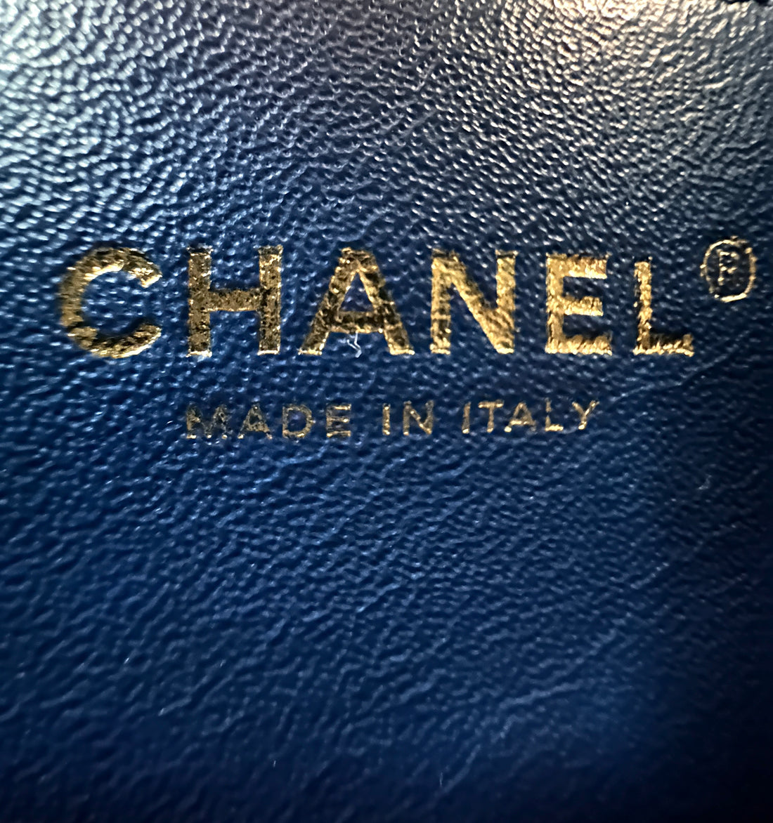 Chanel CoCo Handle Blue Chevron Quilted Leather Shoulder Bag(25***16) CC2046