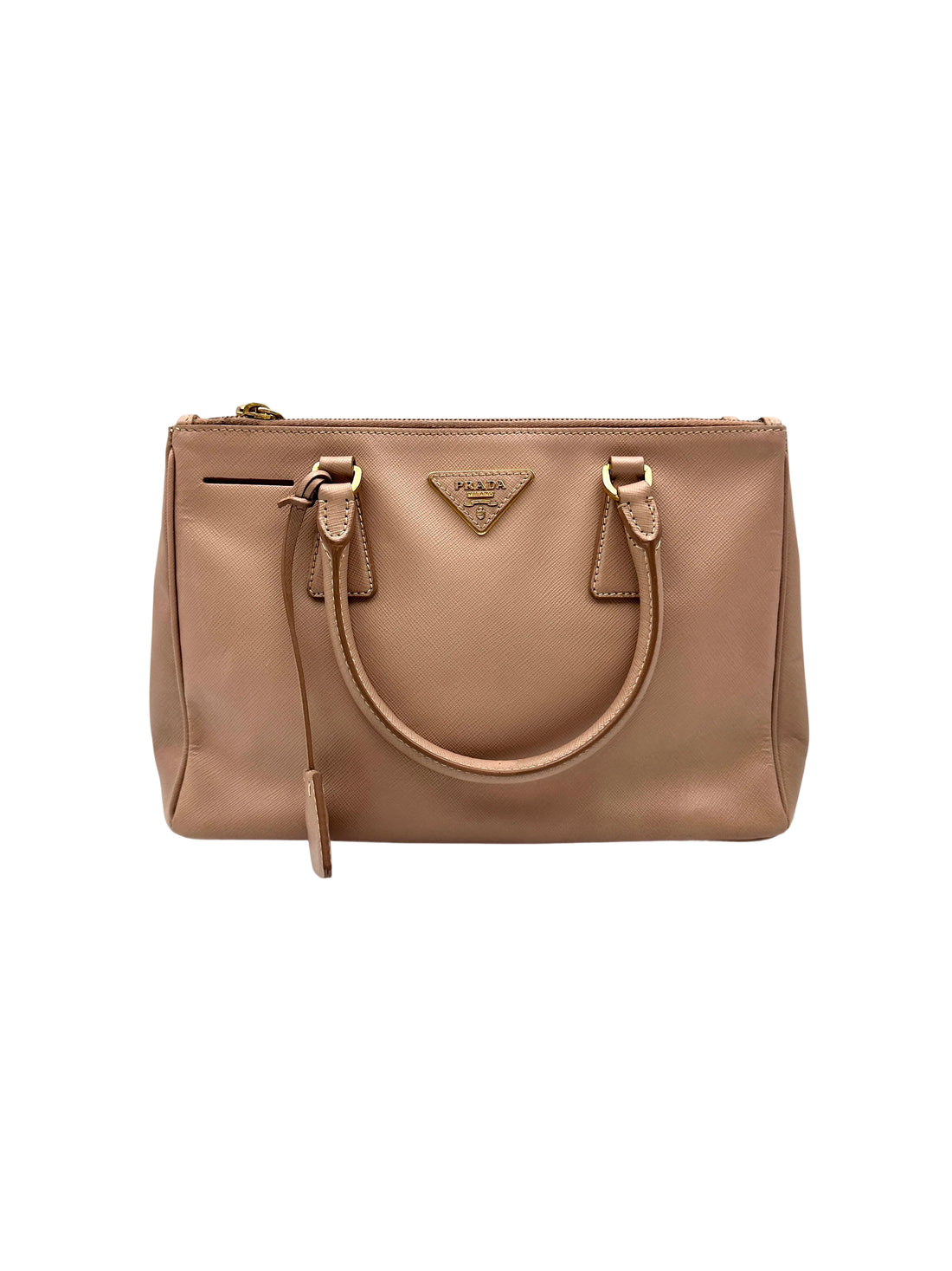 Prada Galleria Pink Saffiano Leather Handle Bag PR401