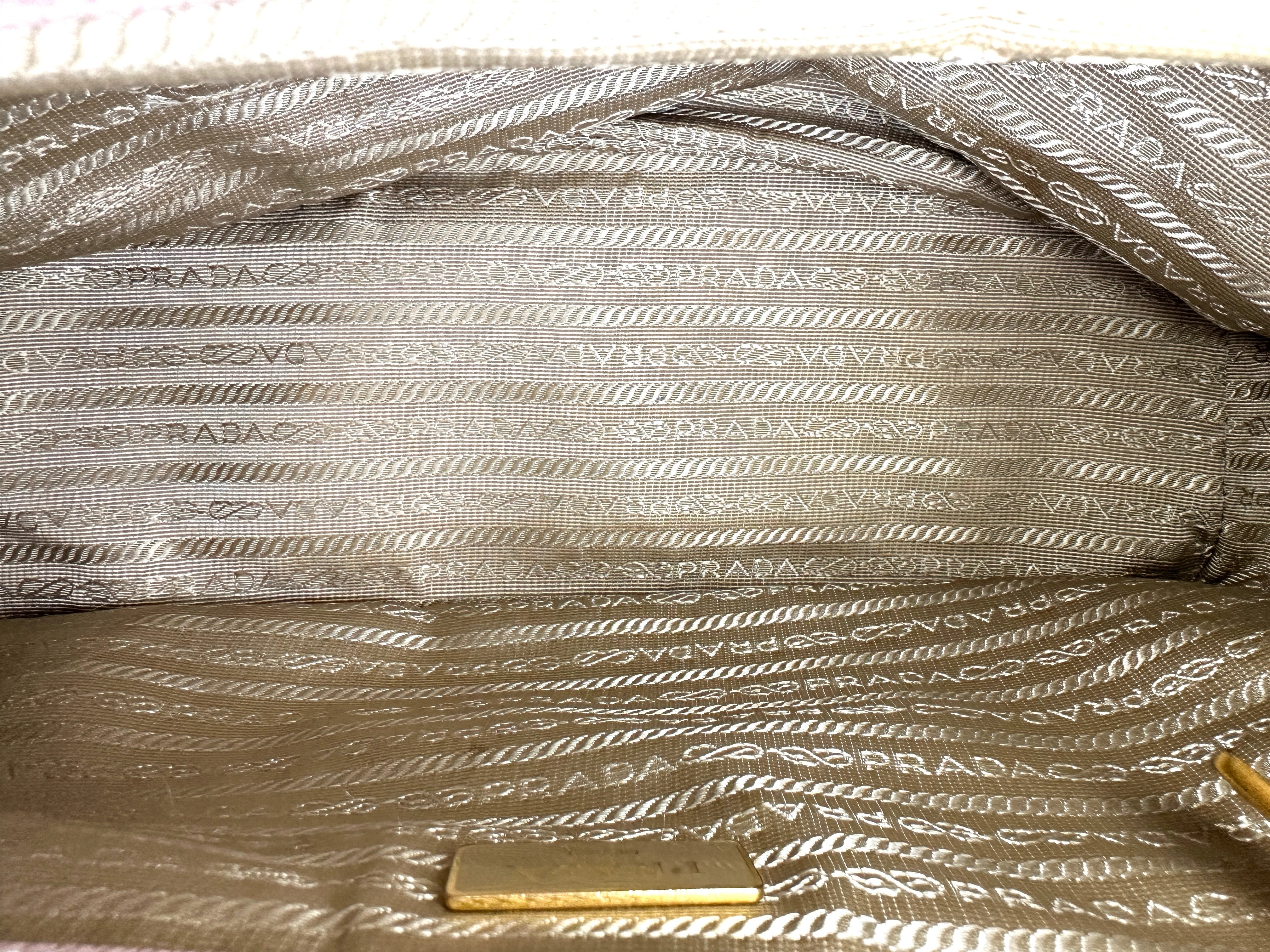 Prada Galleria Pink Saffiano Leather Handle Bag PR401