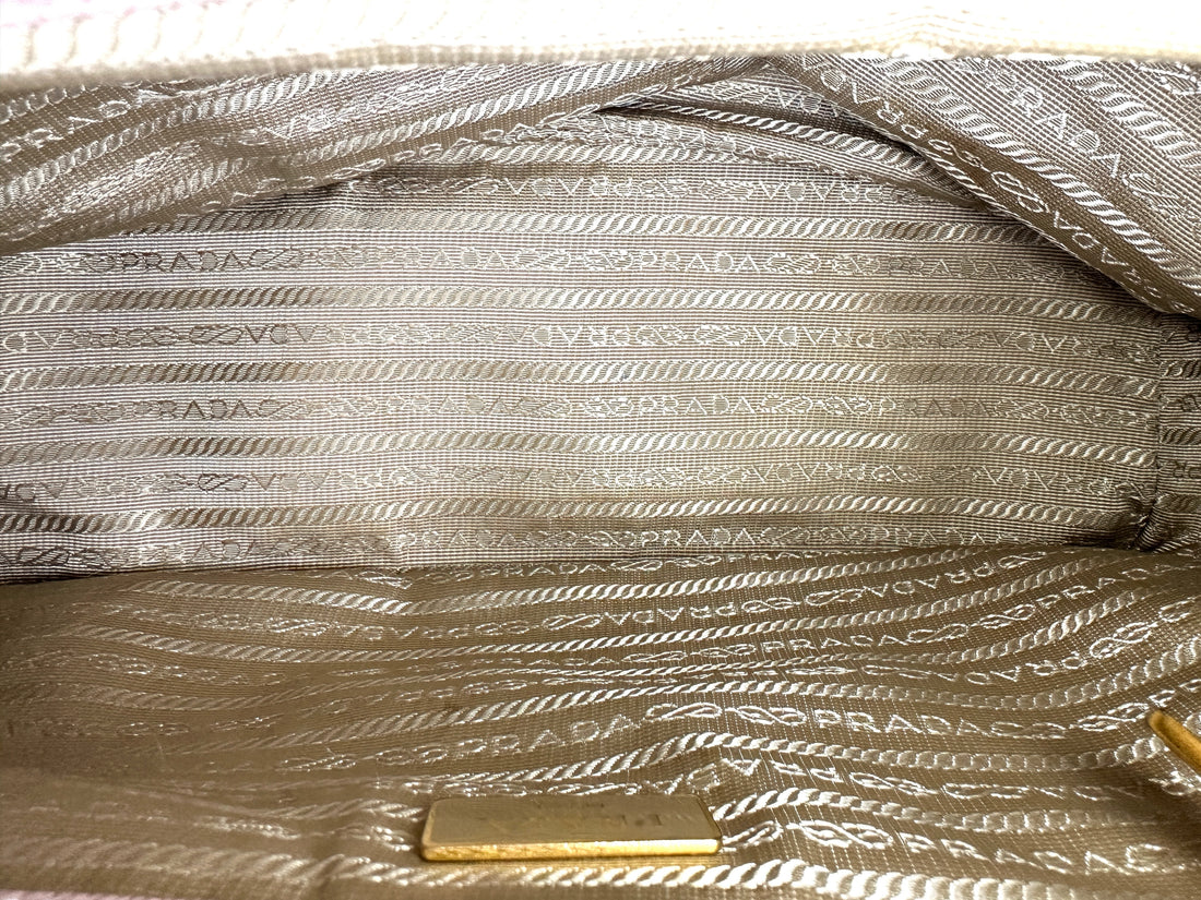 Prada Galleria Pink Saffiano Leather Handle Bag PR401