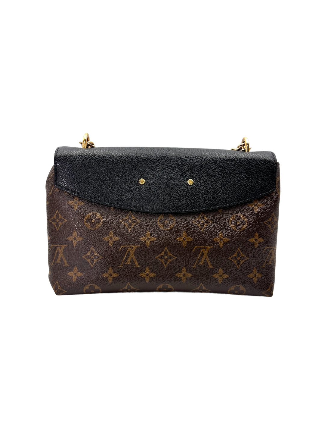Louis Vuitton Vavin Damier Ebene & Black Leather Canvas Wallet On Chain LV2866