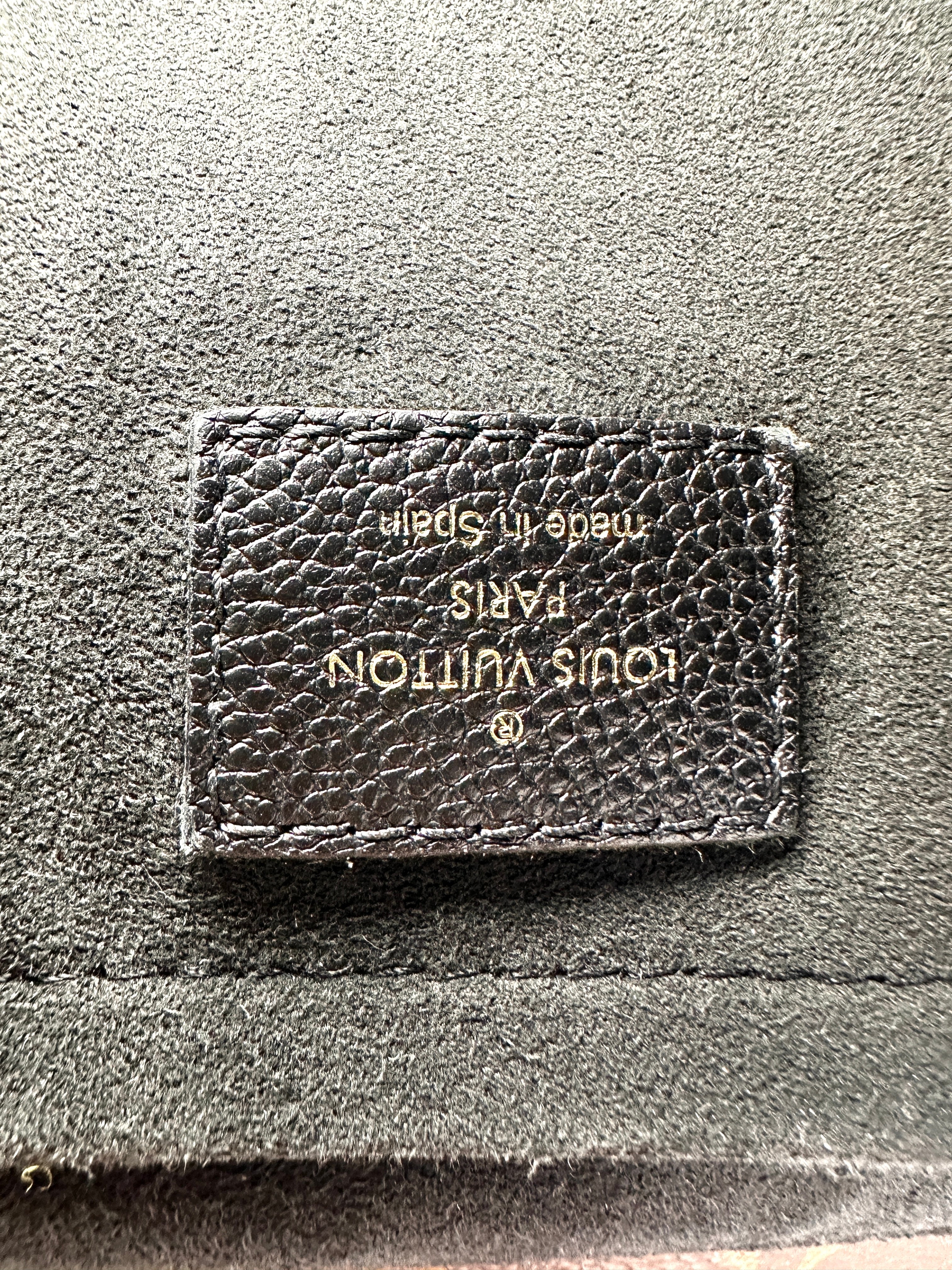 Louis Vuitton Vavin Damier Ebene & Black Leather Canvas Wallet On Chain LV2866