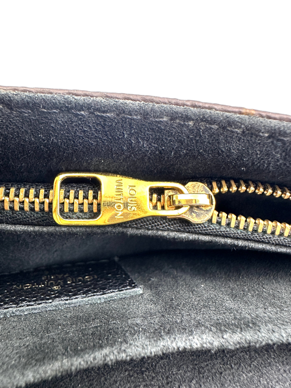 Louis Vuitton Vavin Damier Ebene & Black Leather Canvas Wallet On Chain LV2866