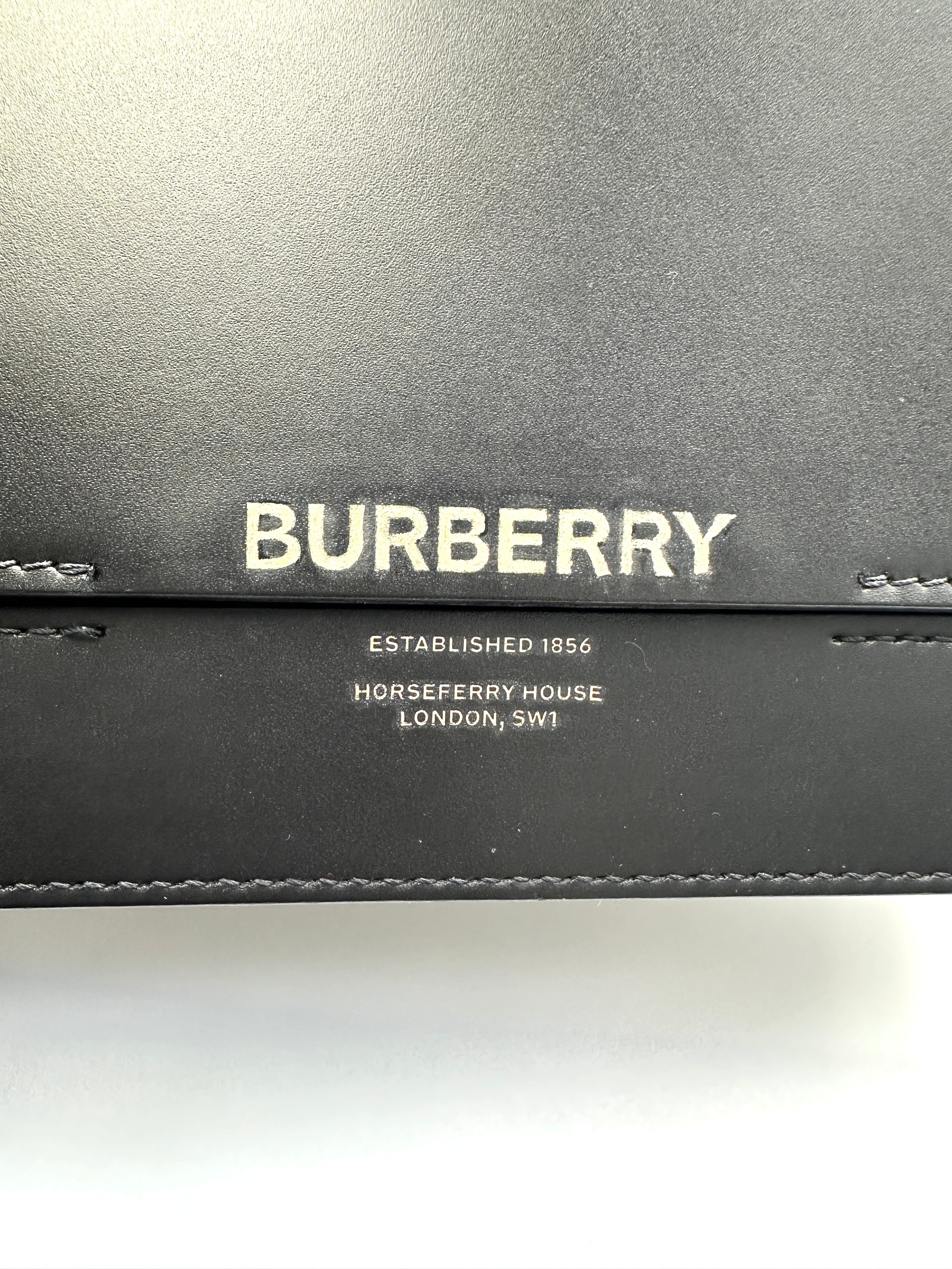 Burberry Grace Black Leather Shoulder Bag BR65