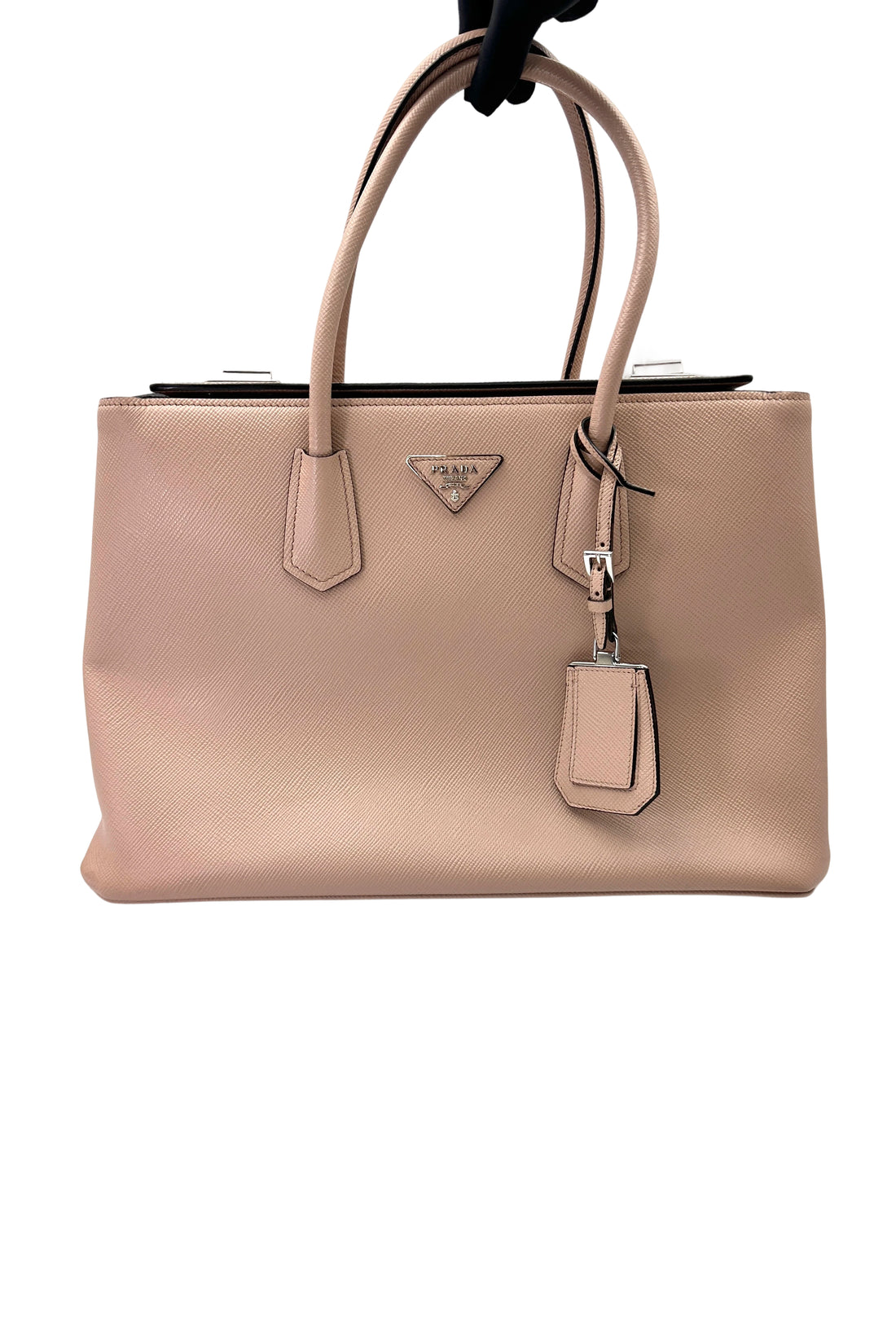 Prada Galleria Pink Saffiano Leather Medium Size Handle Bag PR402