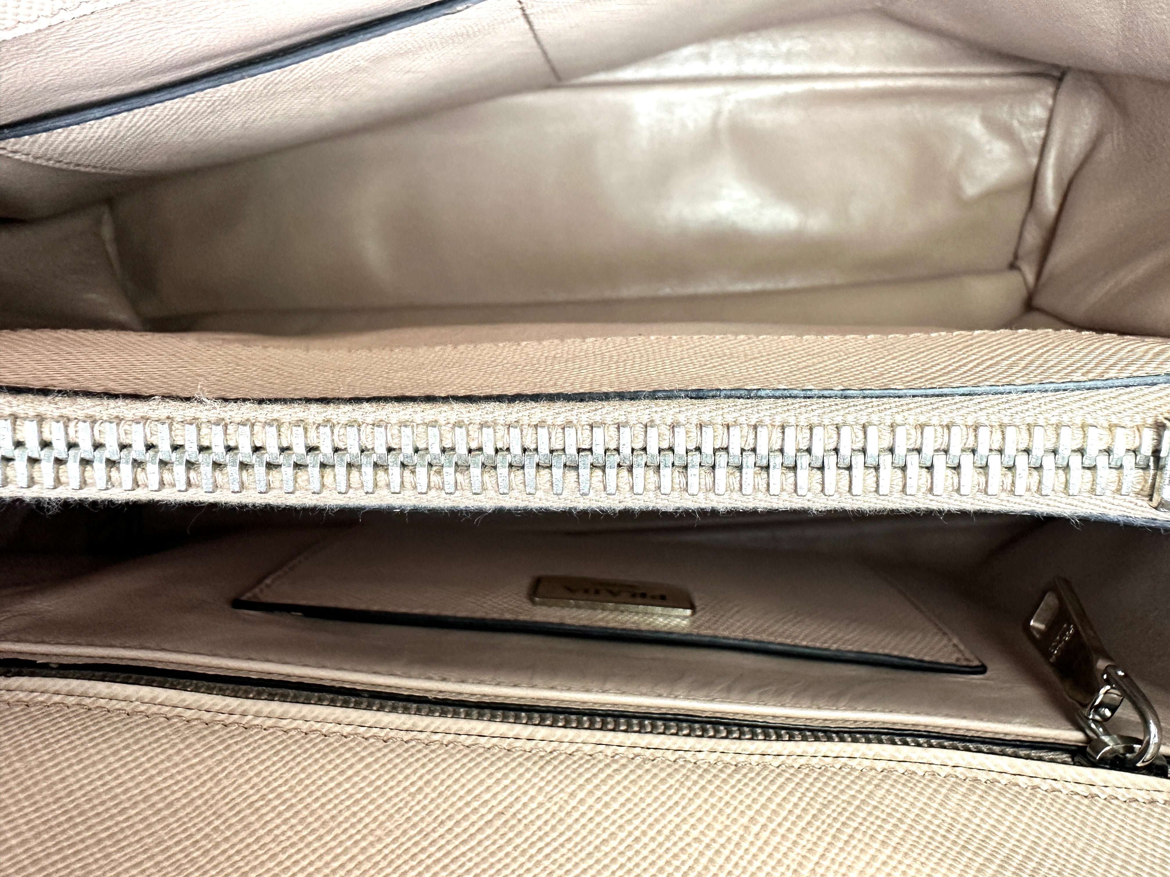 Prada Galleria Pink Saffiano Leather Medium Size Handle Bag PR402