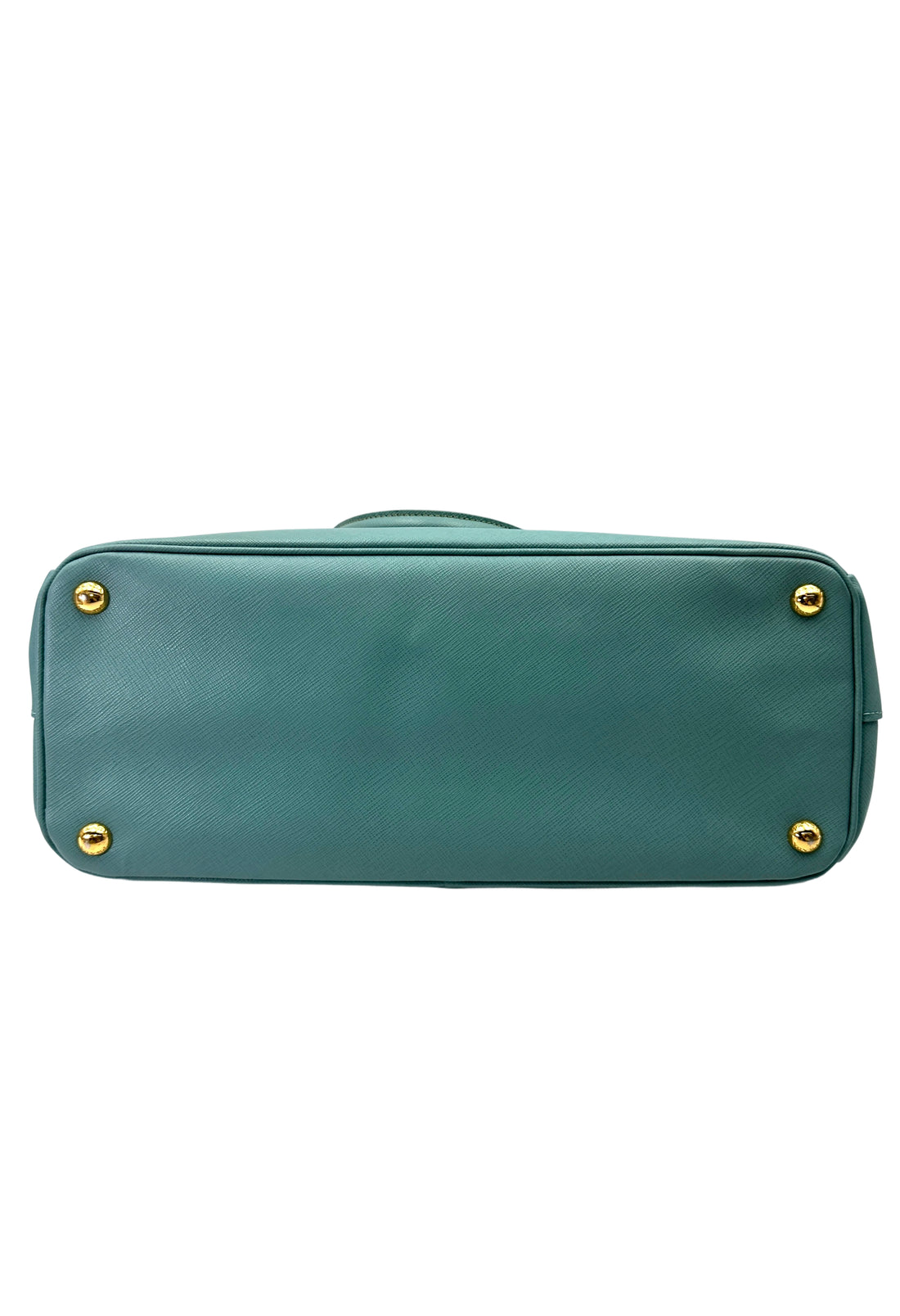 Prada Galleria Blue Saffiano Leather Handle Bag PR403