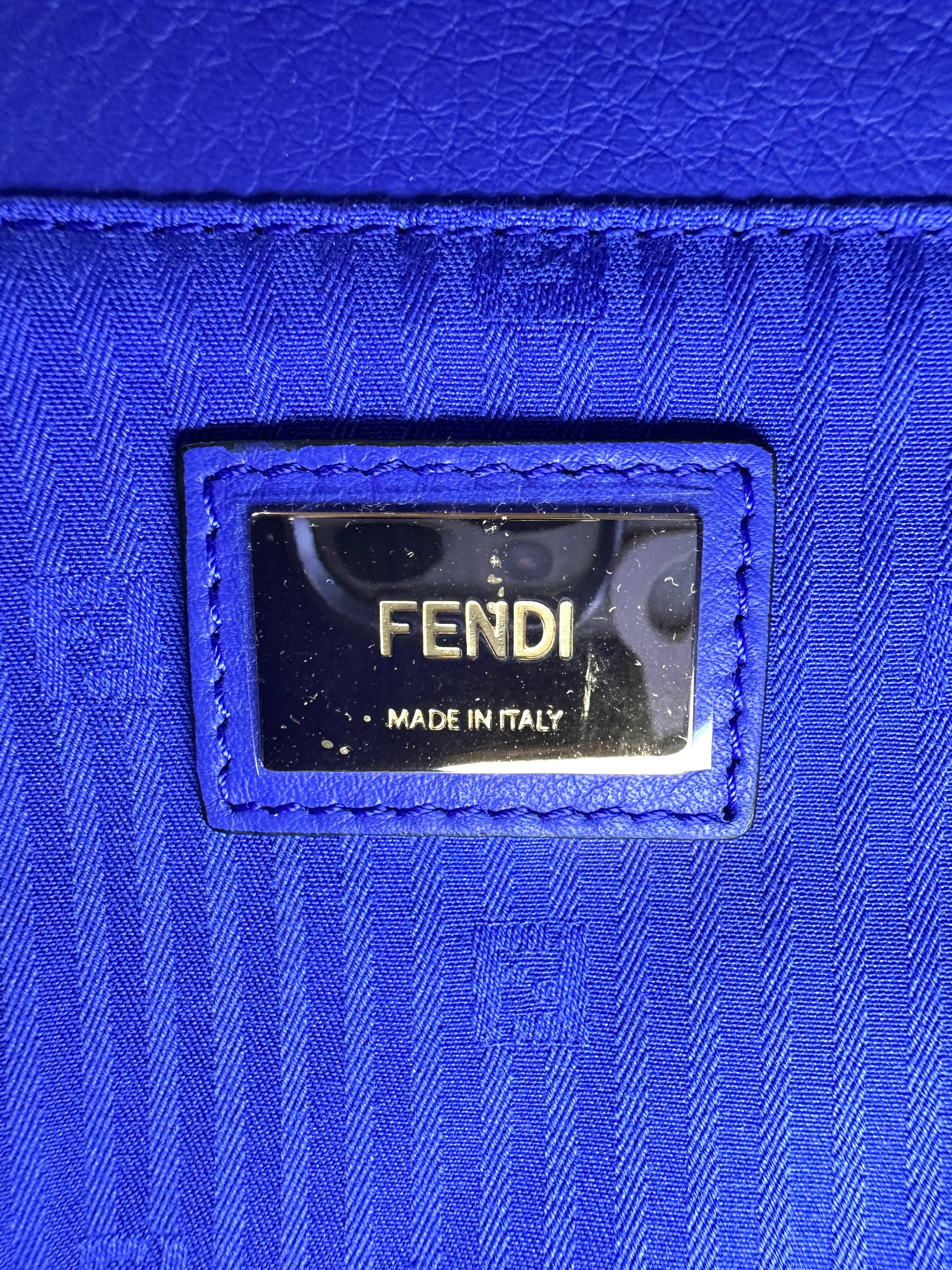 Fendi 2Jours Black Leather Medium Size Handle Bag FF108