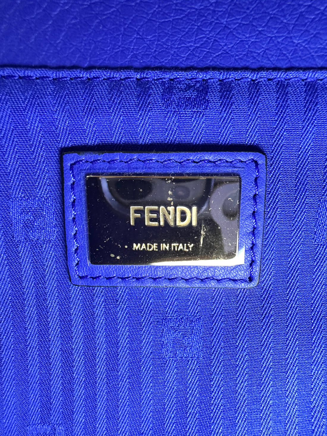 Fendi 2Jours Black Leather Medium Size Handle Bag FF108