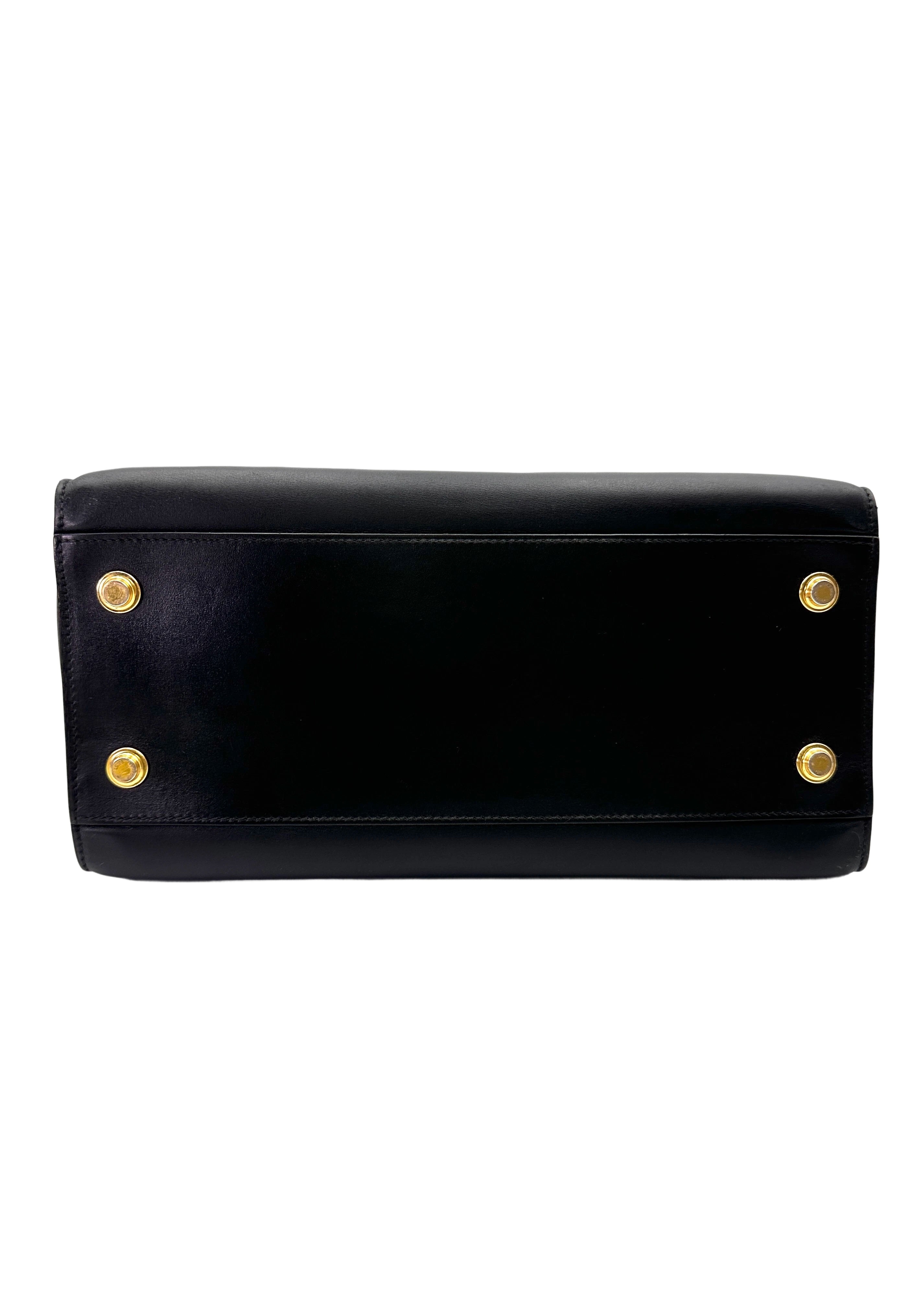 Louis Vuitton City Steamer Black Grained Leather Handle Bag LV2867