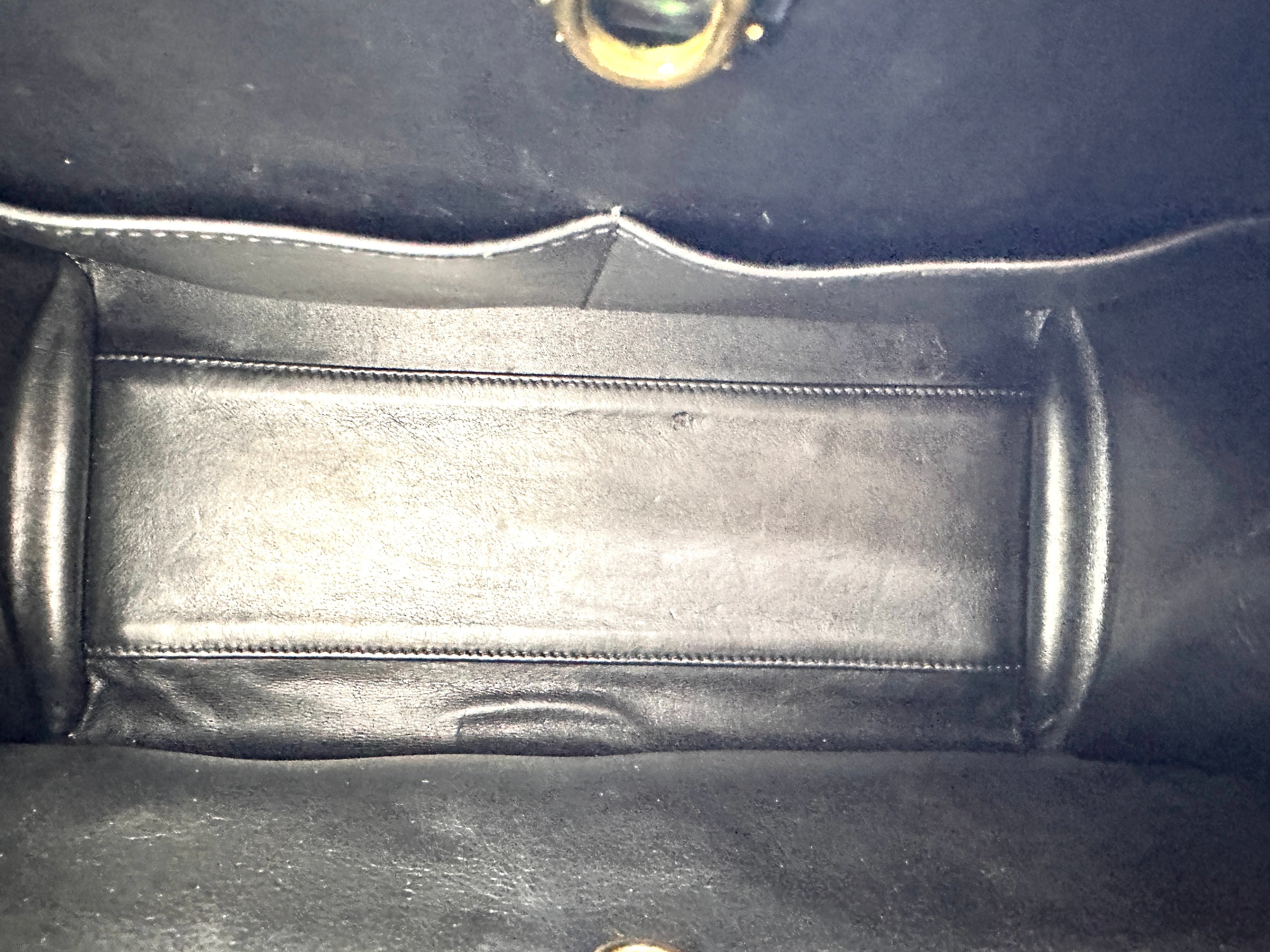 Louis Vuitton City Steamer Black Grained Leather Handle Bag LV2867